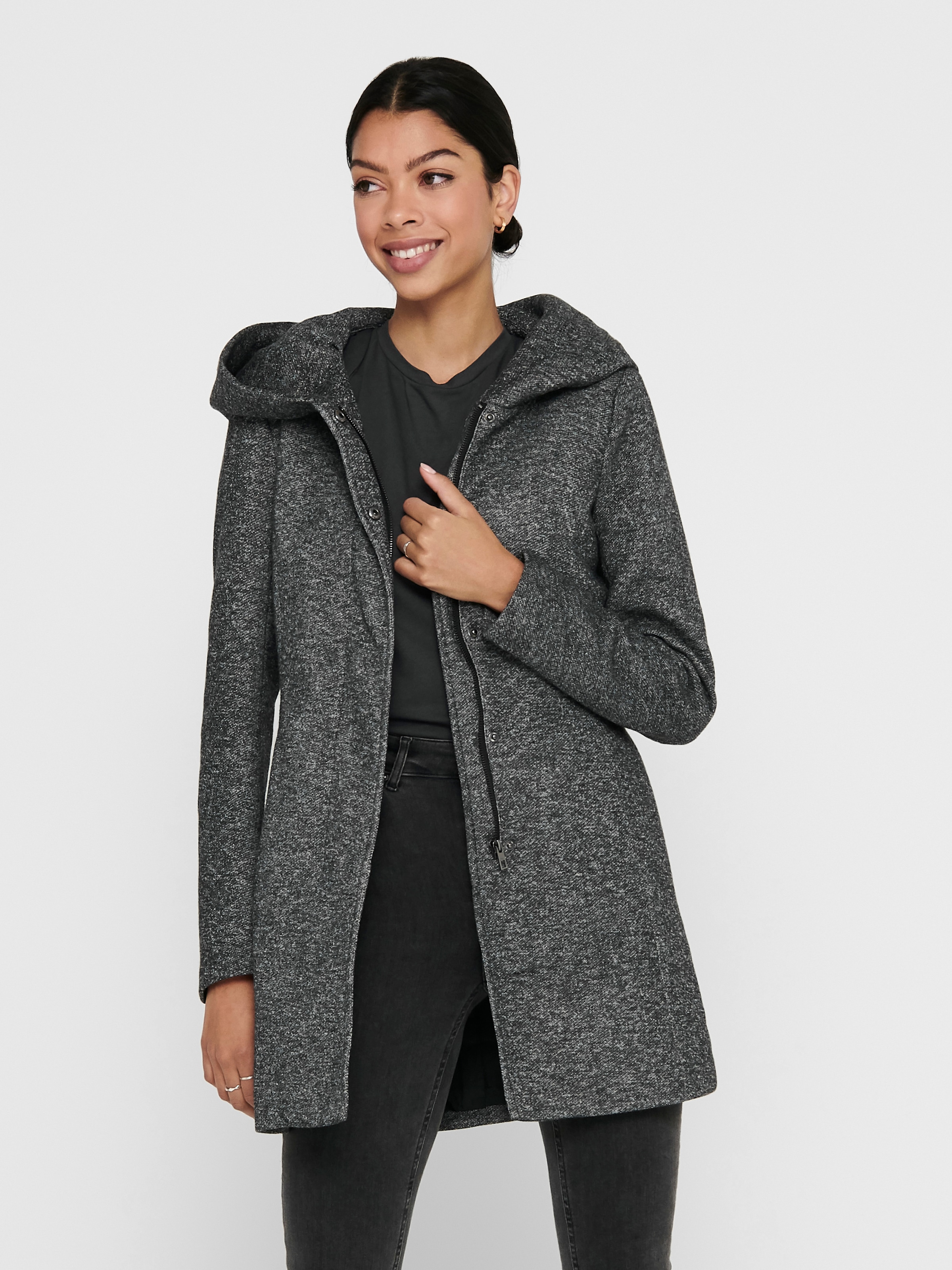 ONLY Manteau court »ONLSEDONA LIGHT COAT OTW NOOS« verdeckte Knopfleiste