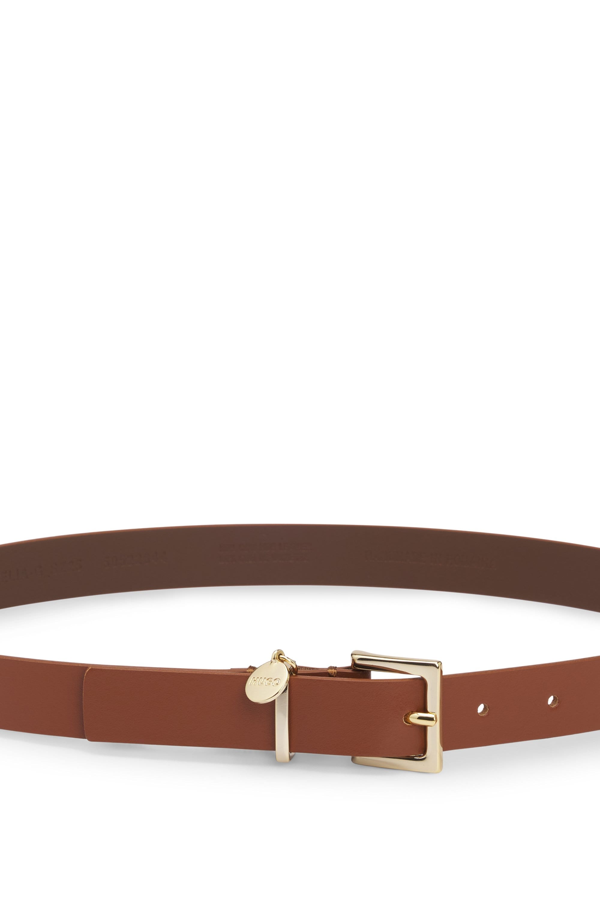HUGO Ledergürtel »Amelia-G Sz25« Stilvoller Verschluss mit Logo Anhänger