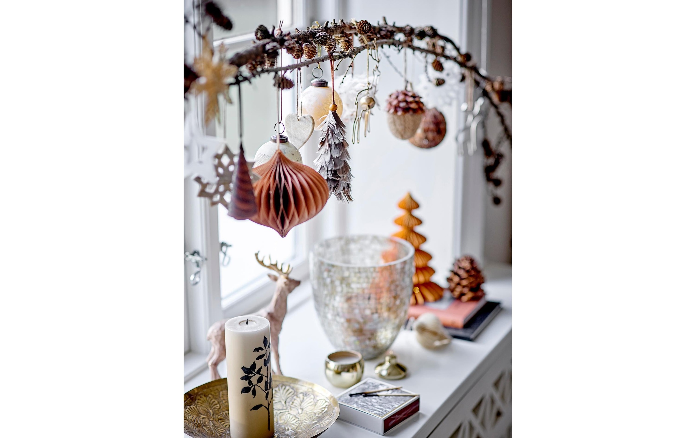 Bloomingville Weihnachtsfigur »Tuan Hirsch, 3-teilig«