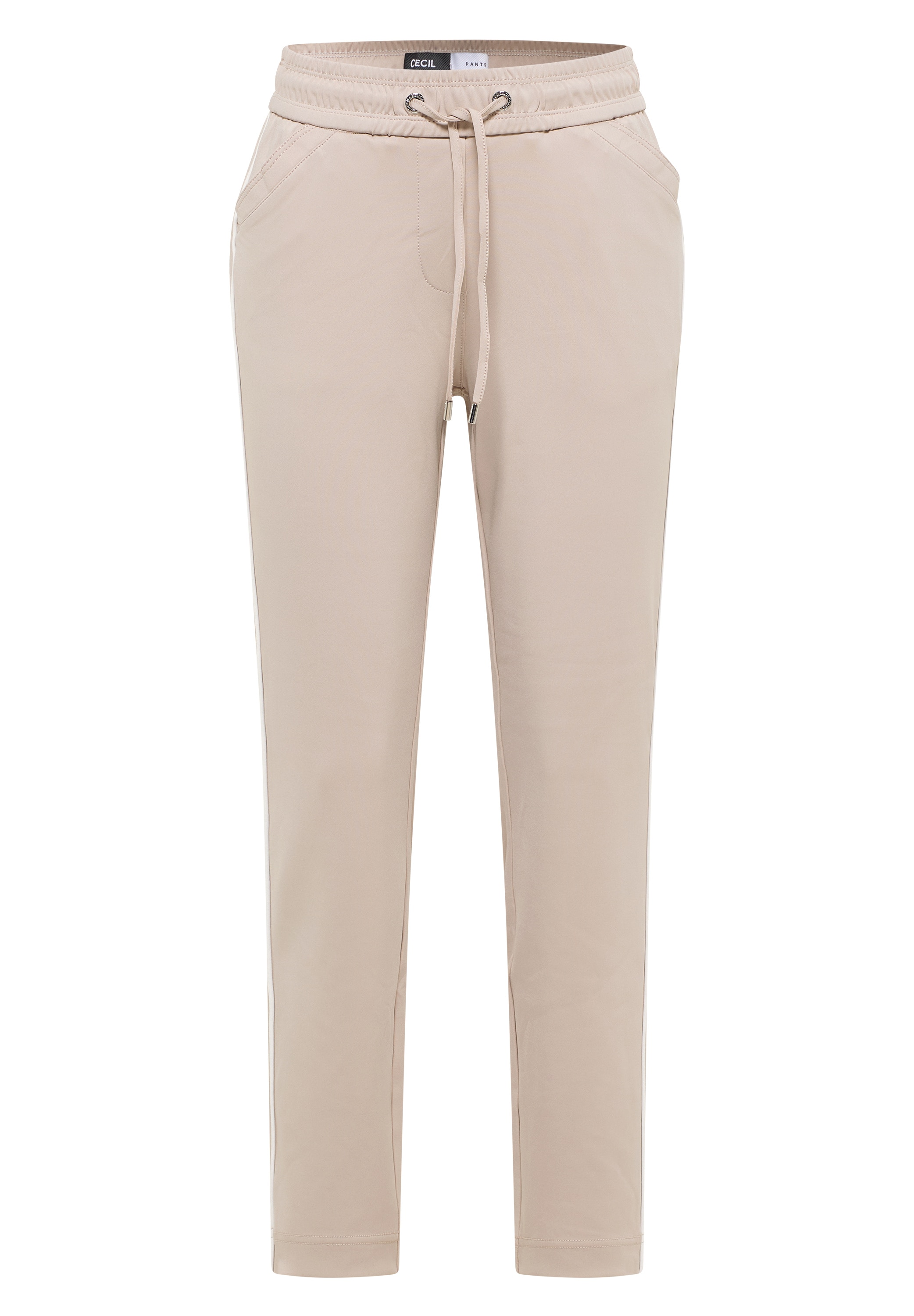 Cecil Pantalon en tissu »Style Tracey«  mit Gallonstreifen und elastischem Bund mit Tunnelzug