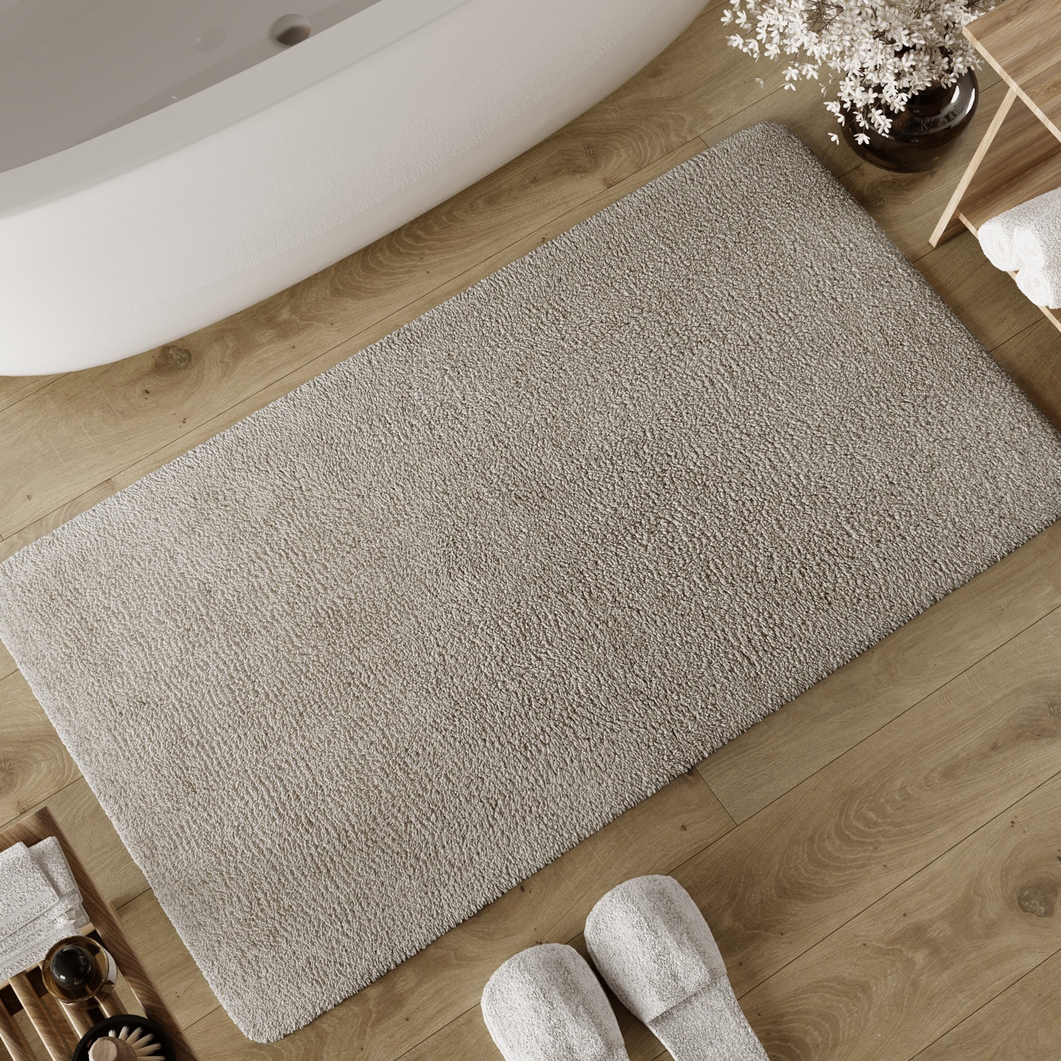 Wecon home Basics Tapis de bain »Erik« Höhe 20 mm lavable, antidérapant, très doux, résistant, facile d'entretien