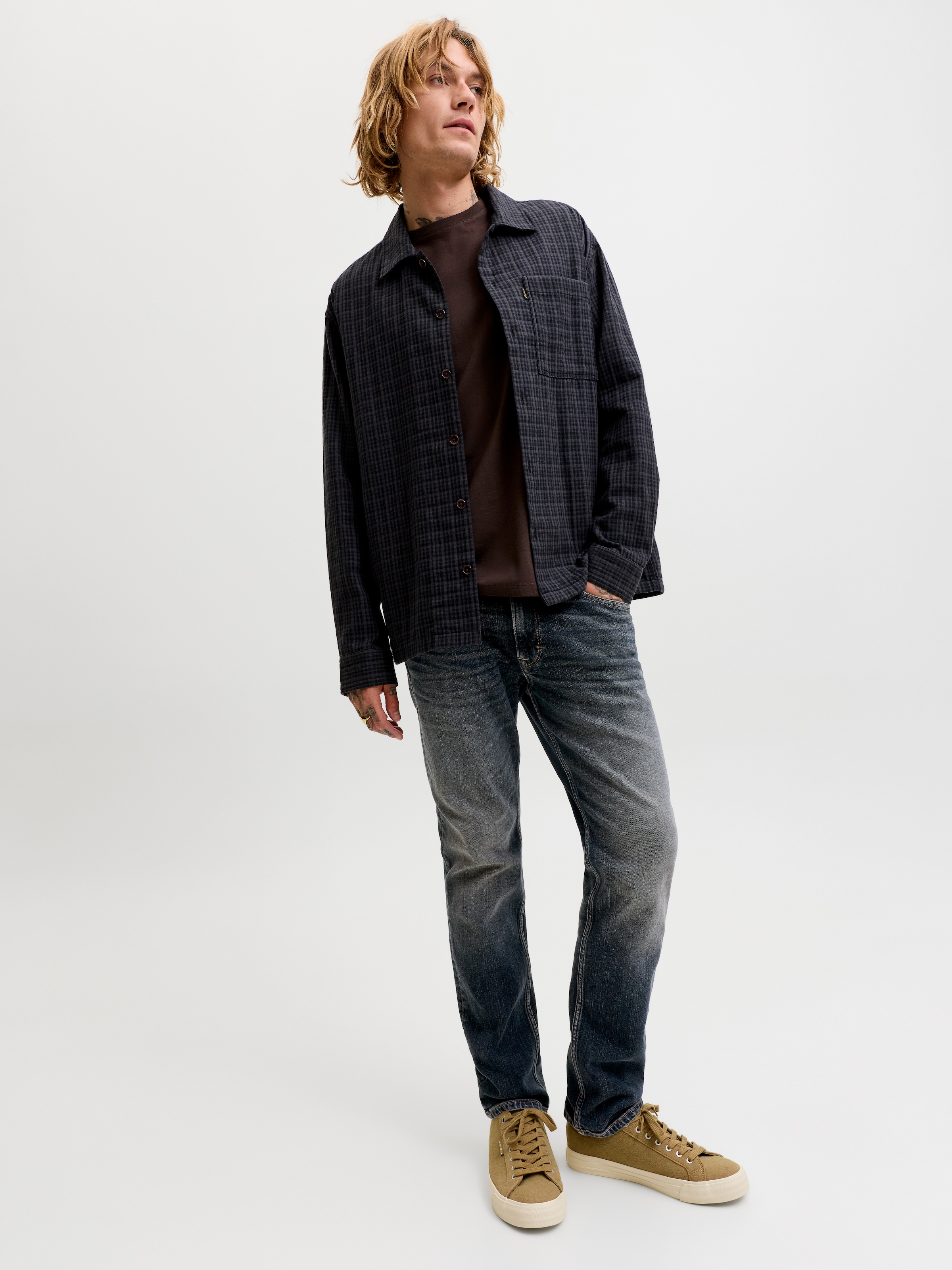 Jack & Jones Regular-fit-Jeans »JJICLARK JJDUKE JJ 696 NOOS« Baumwollmischung, regular fit