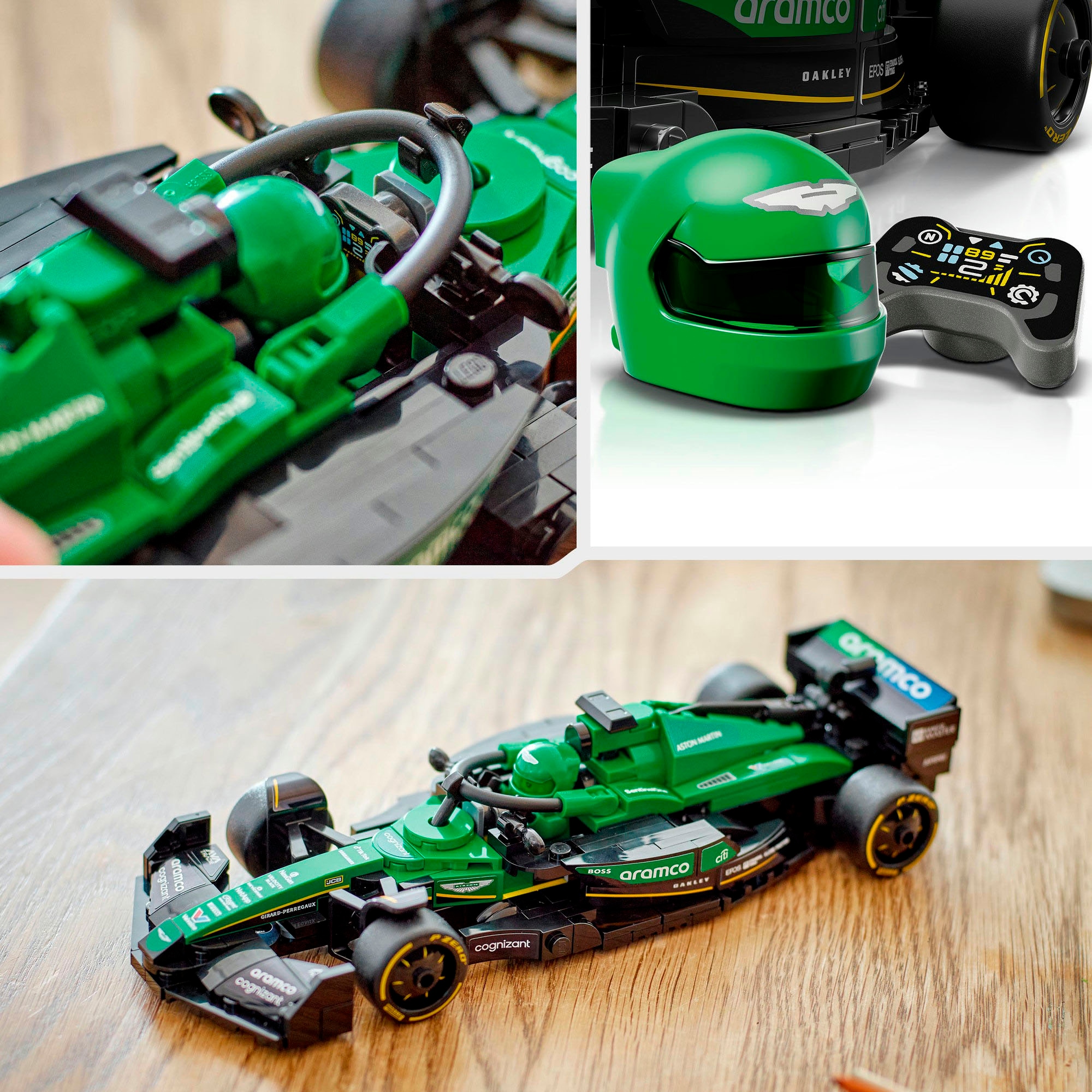 LEGO® Konstruktionsspielsteine »Aston Martin Aramco F1® AMR24 Rennauto (77245), LEGO® Speed Champions« Made in Europe