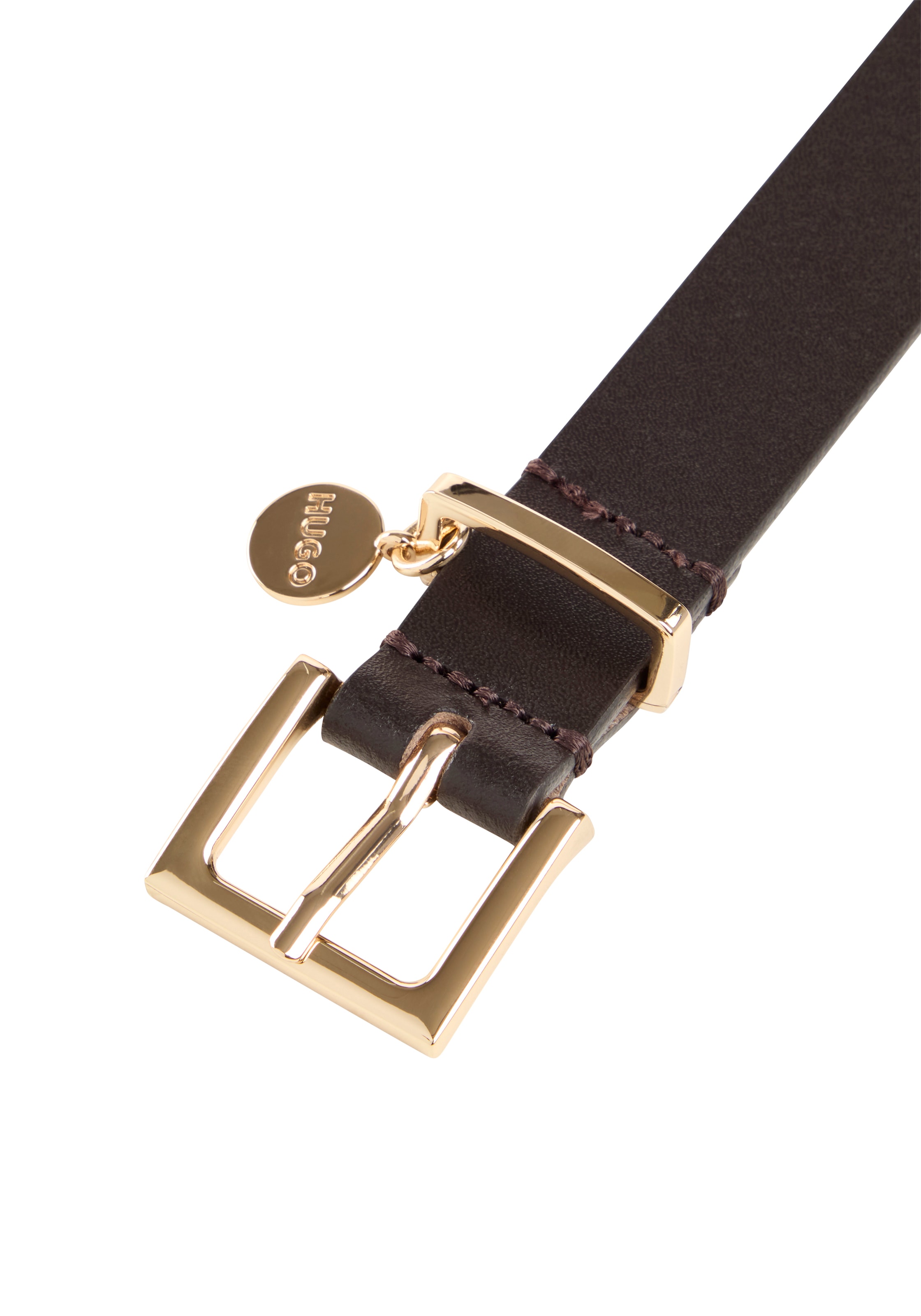 HUGO Ceinture en cuir »Amelia-G Sz25« Stilvoller Verschluss mit Logo Anhänger