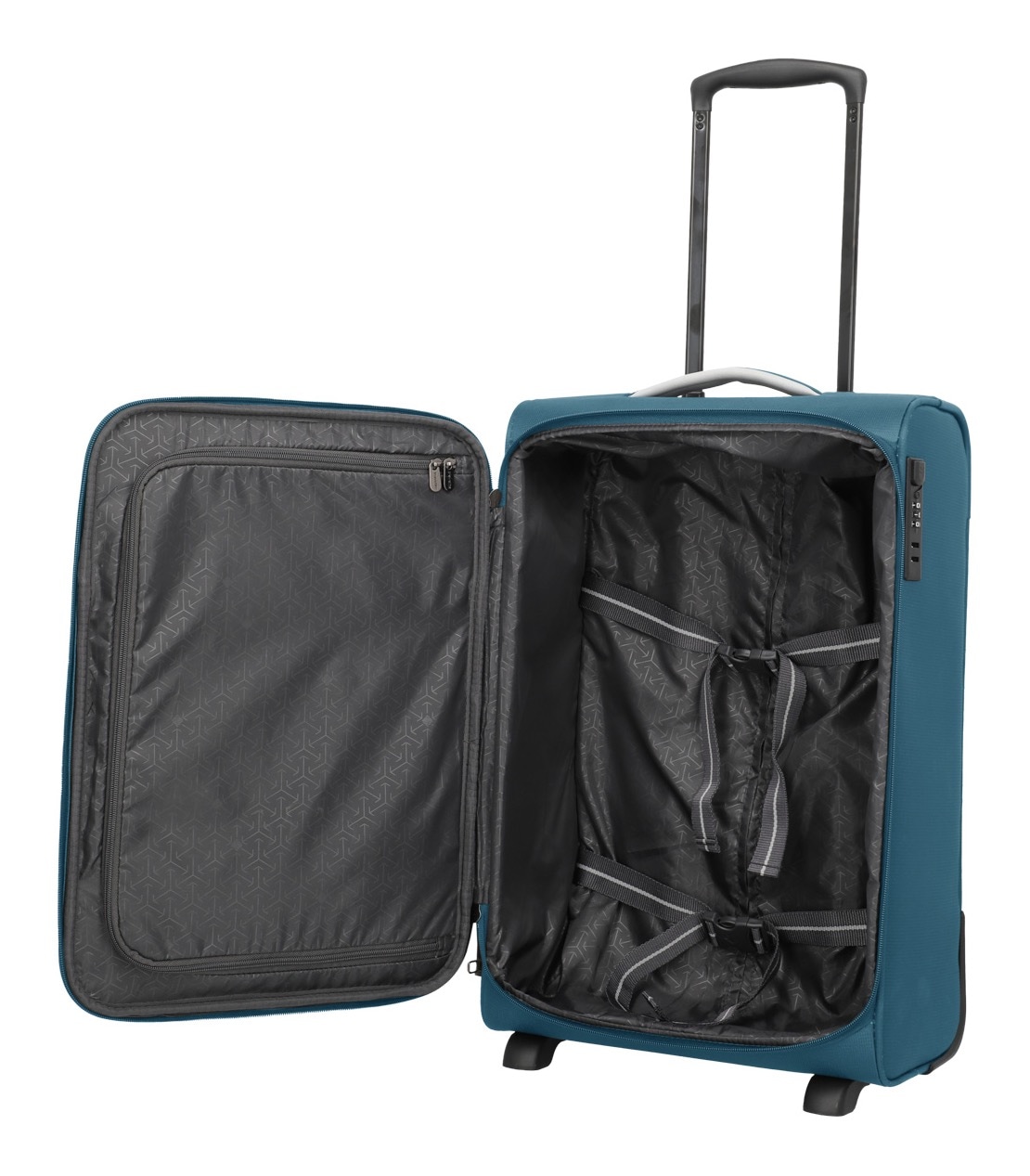 travelite Handgepäck-Trolley »JETPACK Slim 2 Cabin Handgepäck Koffer« 40 l 4 Rollen Weichgepäck, passend für viele gängige Airlines