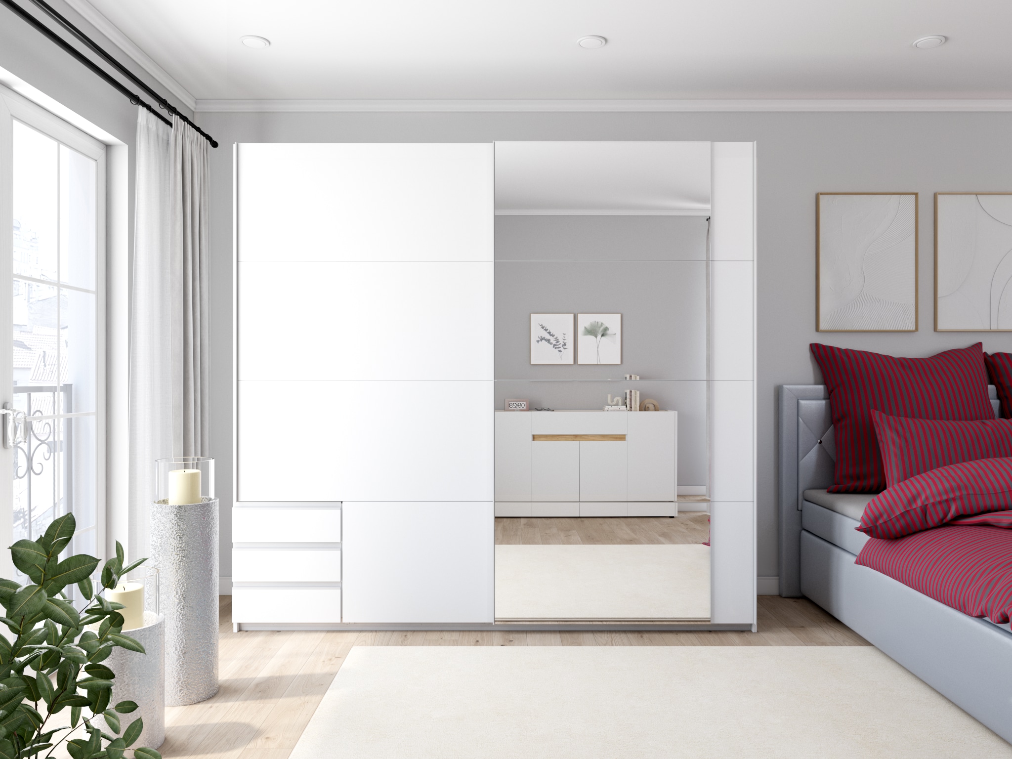 Bruno Banani Linge de lit »Jassen« 2 cuis tlg. moderne Bettwäsche aus Baumwolle, Bettwäsche mit Streifen-Design