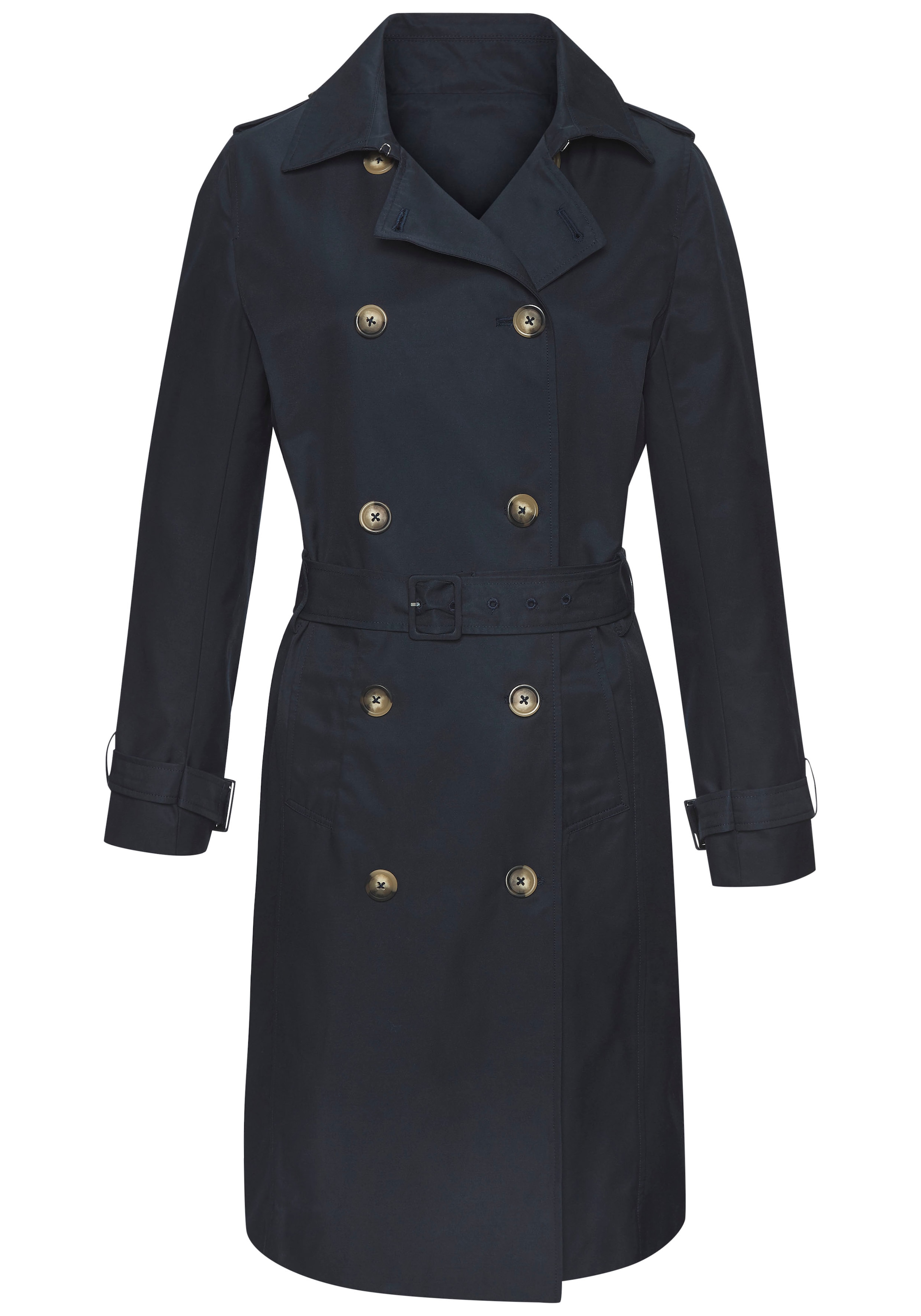 LASCANA Trenchcoat mit Passe, pflegeleichter Materialmix