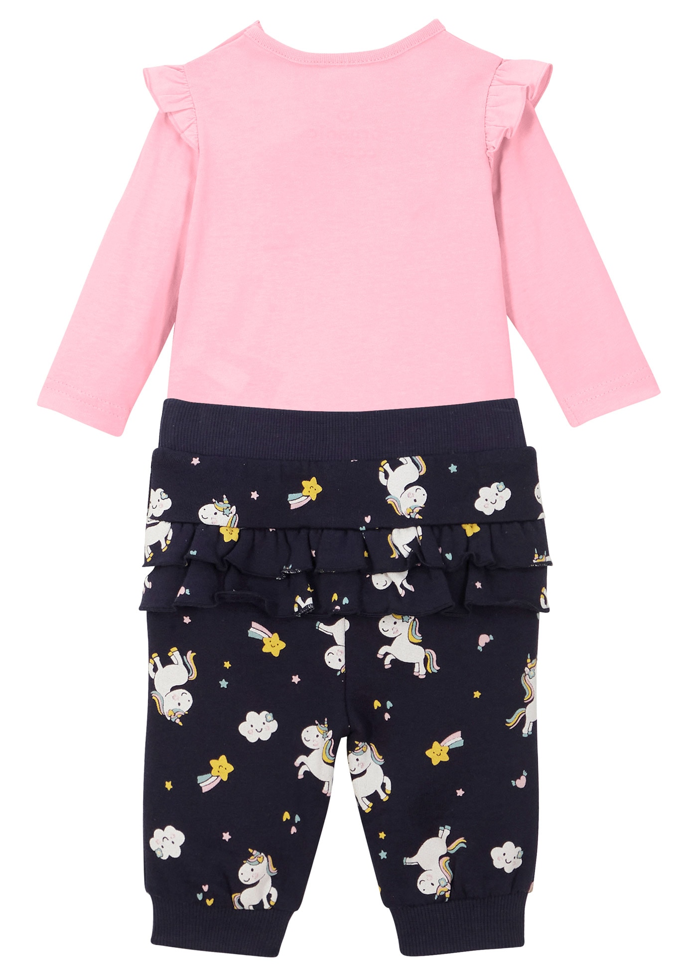 bonprix Body & Hose Set, 2 Regular Fit, mit Druckknöpfen, aus Baumwolle