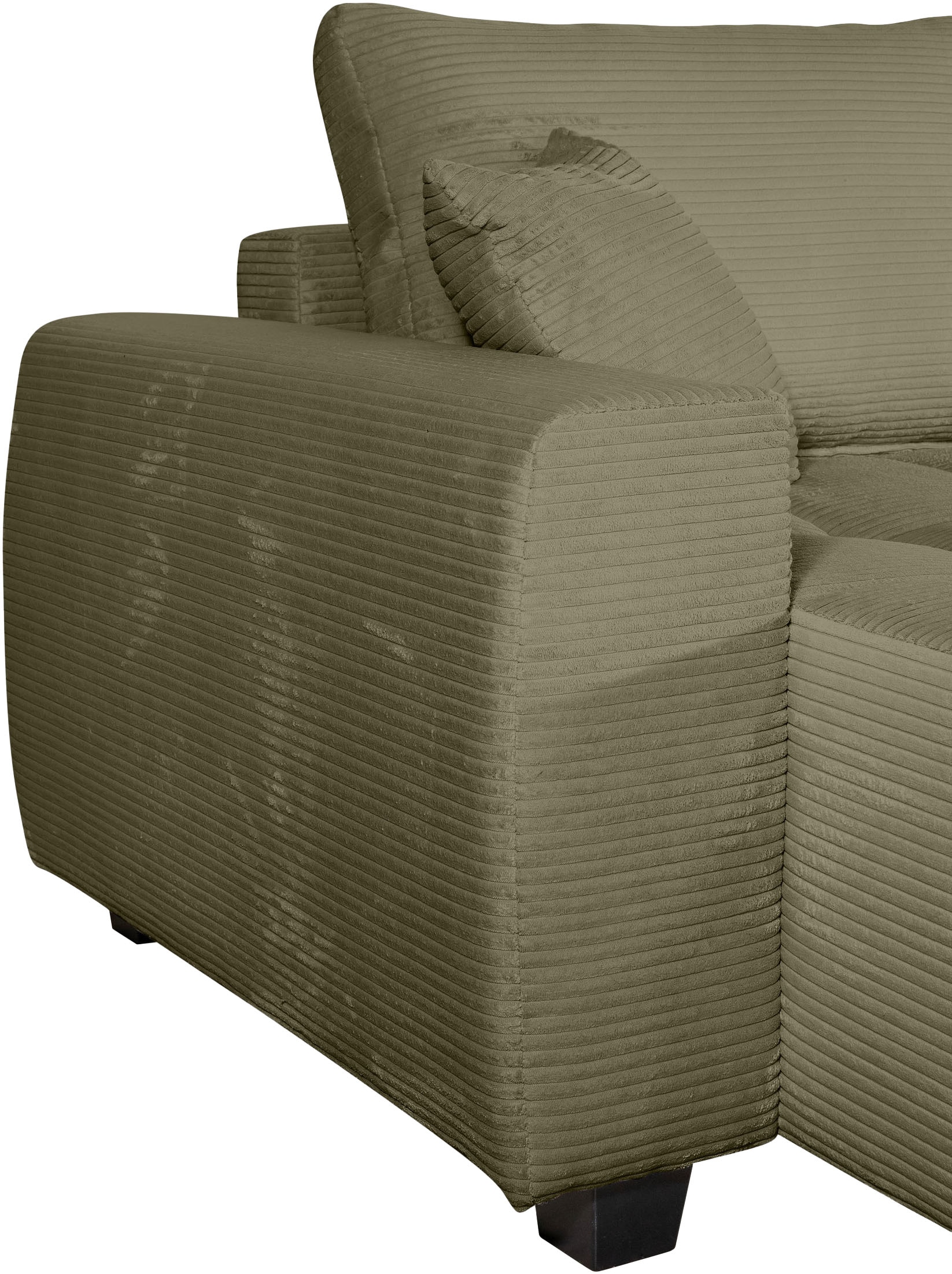 GOODproduct Wohnlandschaft »Bella U-Form, B: 314 cm, inkl. Schlaffunktion, auch in Cord« inkl. Bettkasten, Bonellfederkern, extra grosse Liegefläche: 269x135cm