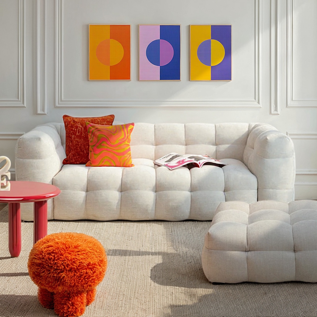 Kare Design Bild mit Rahmen »Gerahmtes Bild Mondphase« Set, 3, 3 Stk. tlg.