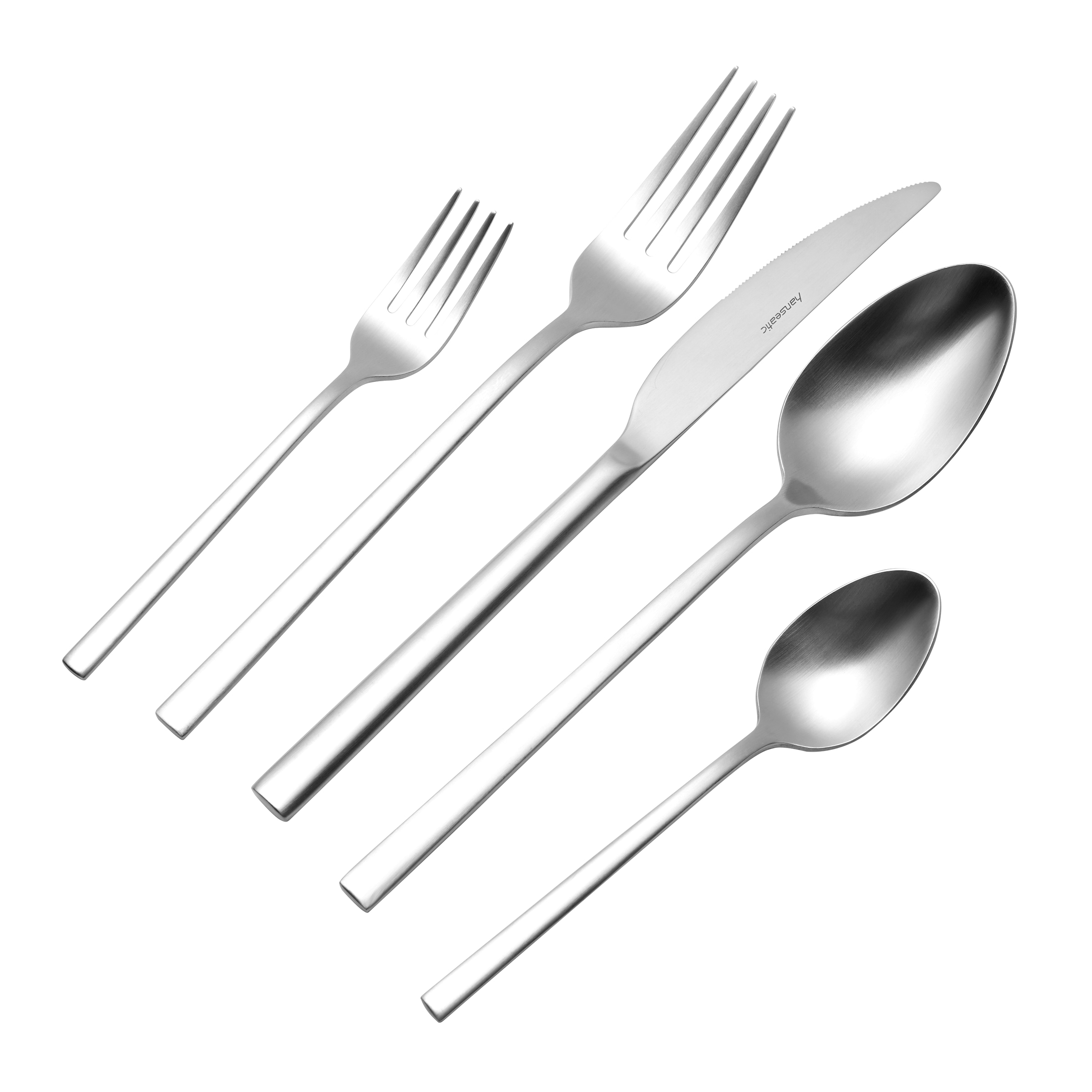 Hanseatic Set de couverts »SMART, in matter Optik« leichtes und minimalistisches Design