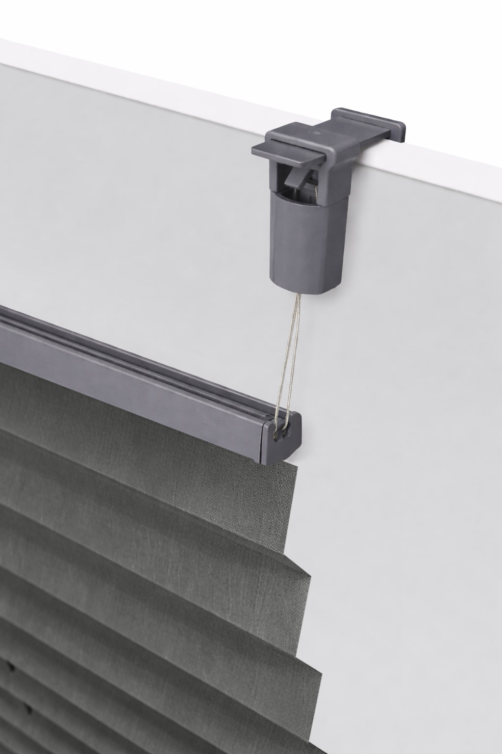 GOODproduct Plissé »DAHRA UNI - in Crush-Optik« Lichtschutz Aucun perçage requis sous tension Fixmass, Klemmträger in Unifarben passend zum Plissee -NEUHEIT!