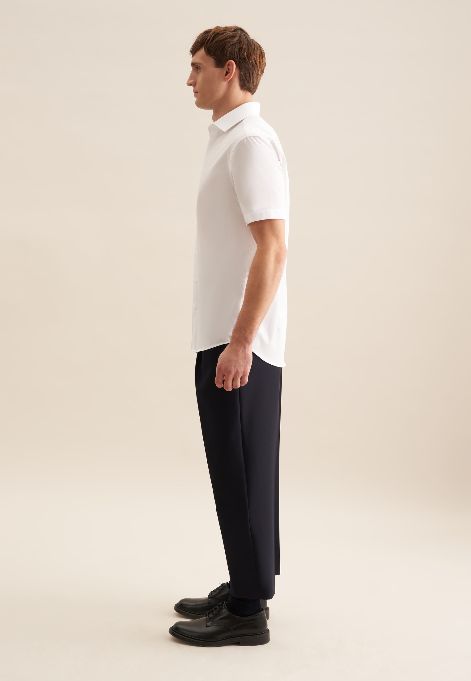 seidensticker Businesshemd »Schwarze Rose«, Shaped 1/2 Kentkragen Uni
