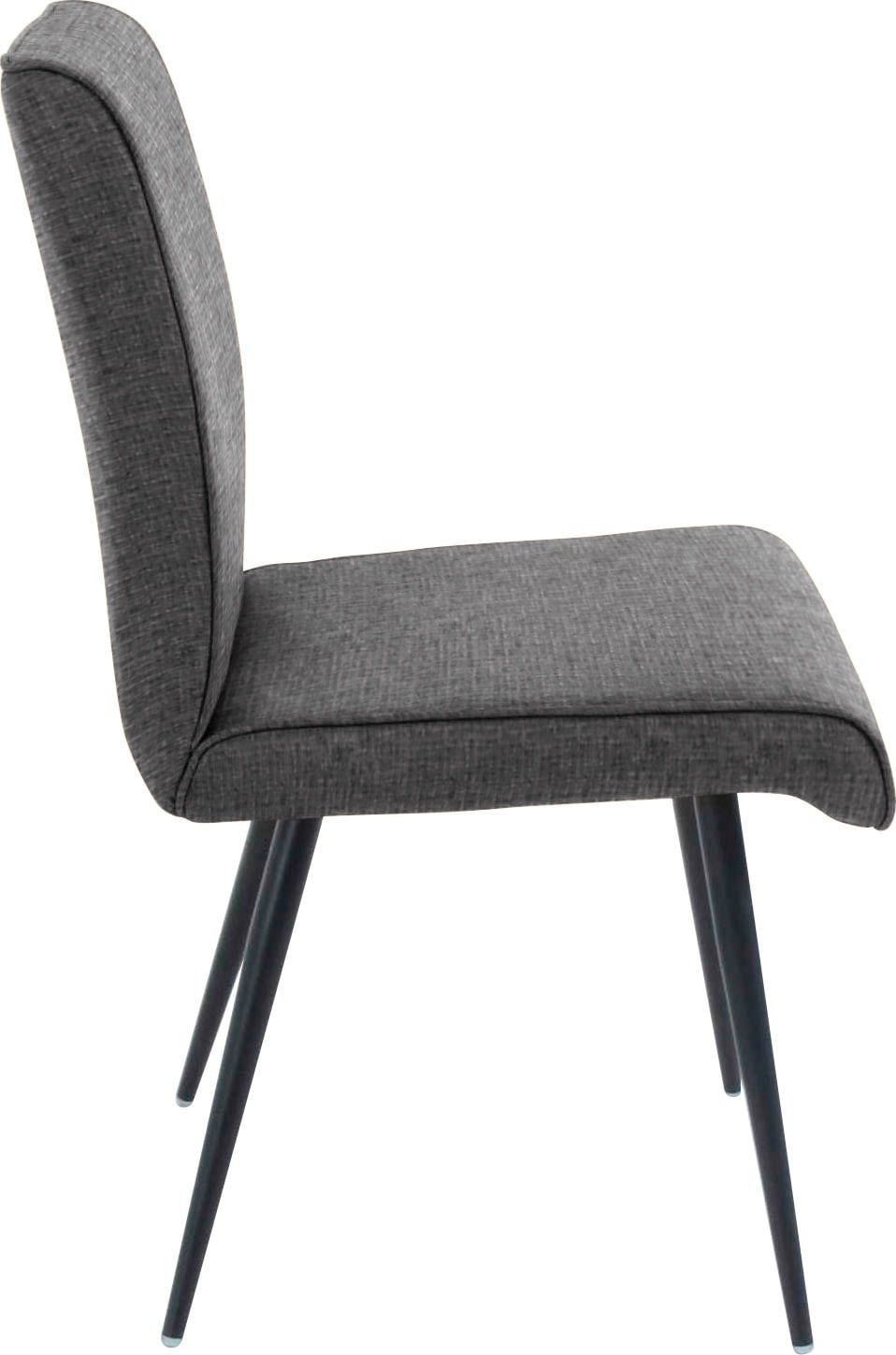 K+W Komfort & Wohnen Chaise à 4 pieds »Giacomo I« () 1 cuisChaise à 4 pieds avec cordon de 4mm tout autour du dossier et de l'assise, pieds en métal