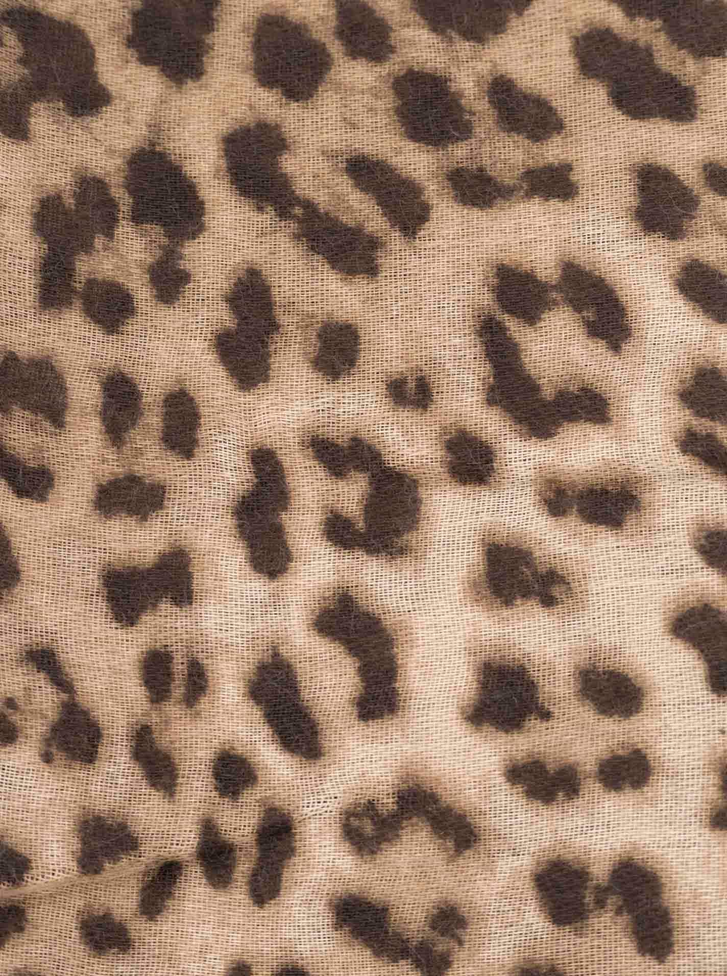 Zwillingsherz Écharpe »"Print Leo"« Leomuster, Fransen an den Enden