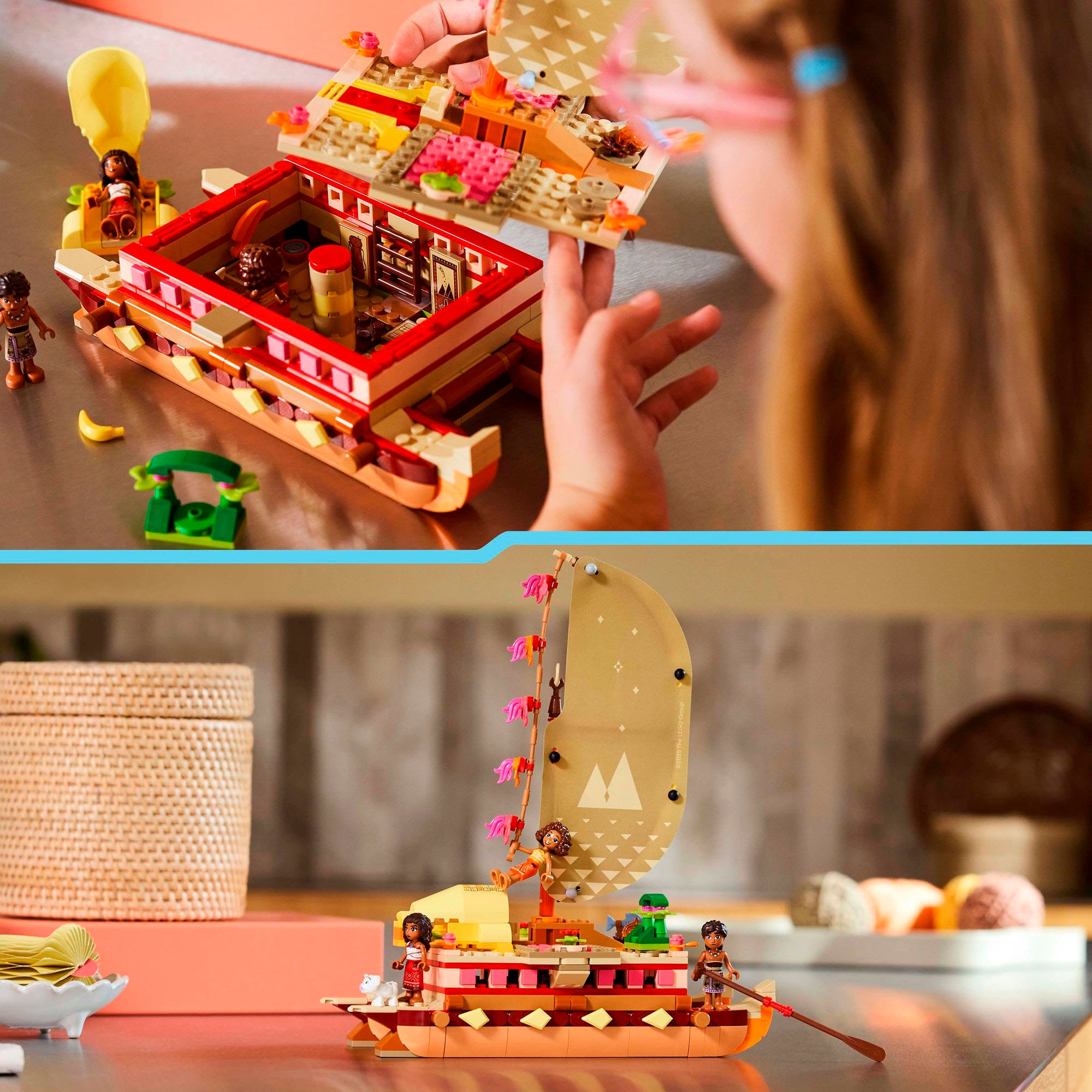 LEGO® Pions de construction »Vaianas Abenteuerfloss (43270), LEGO Disney Princess« Made in Europe