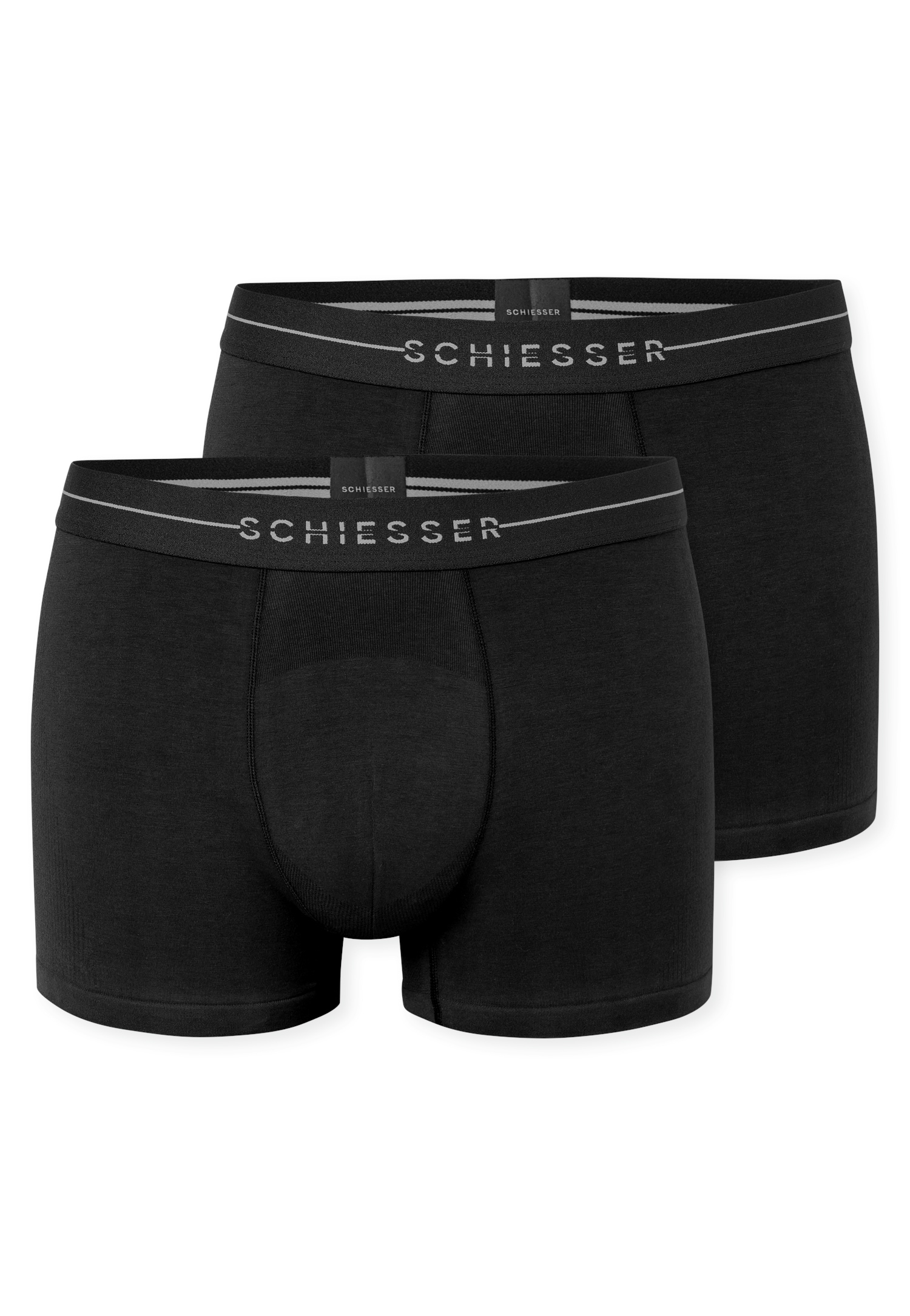 Schiesser Boxershorts »Cotton Flex« 2er Pack,  Baumwollmischung, ohne störende Seitennähte, superweich