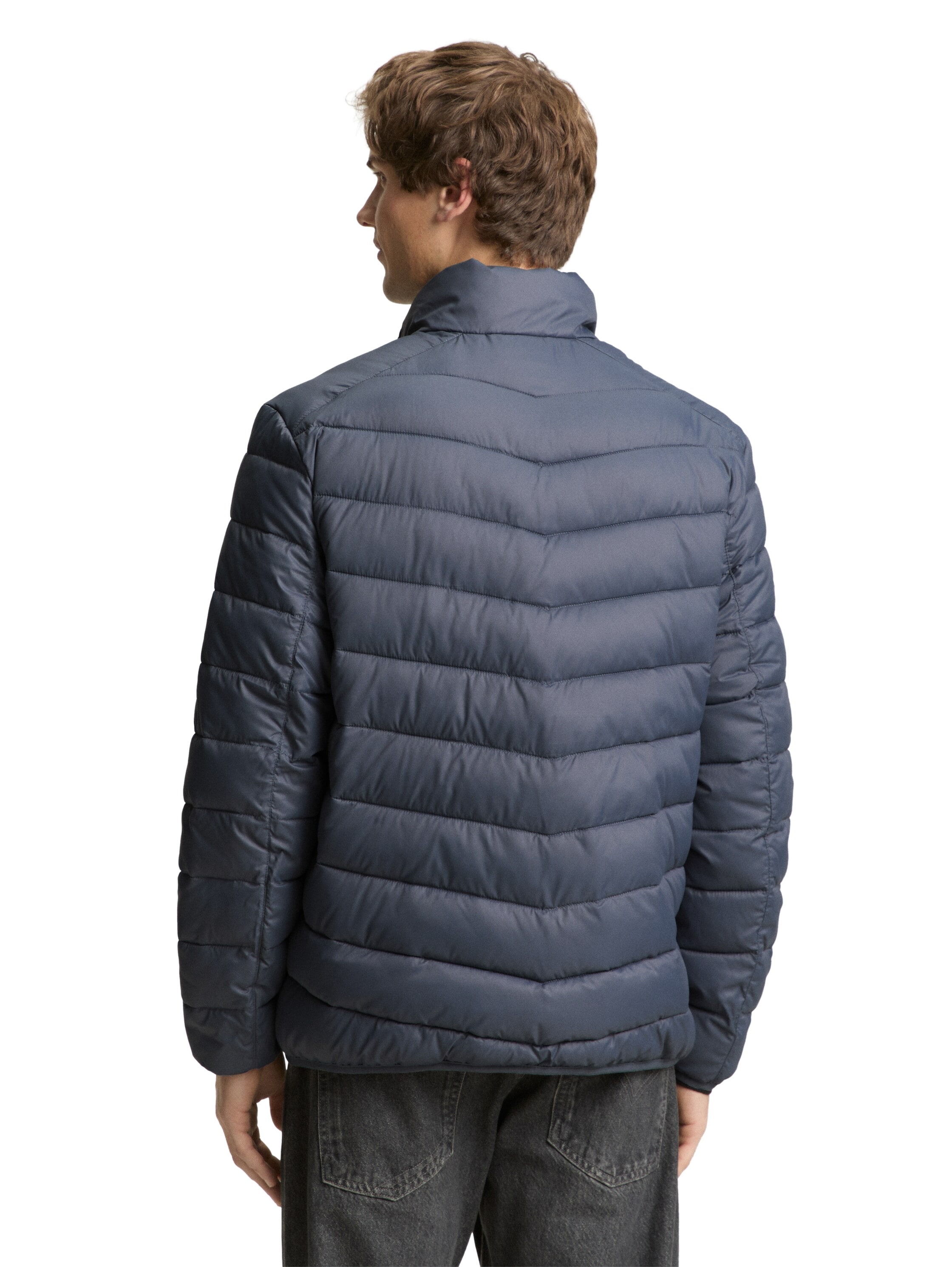 TOM TAILOR Denim Veste matelassée ohne Kapuze mit Stehkragen