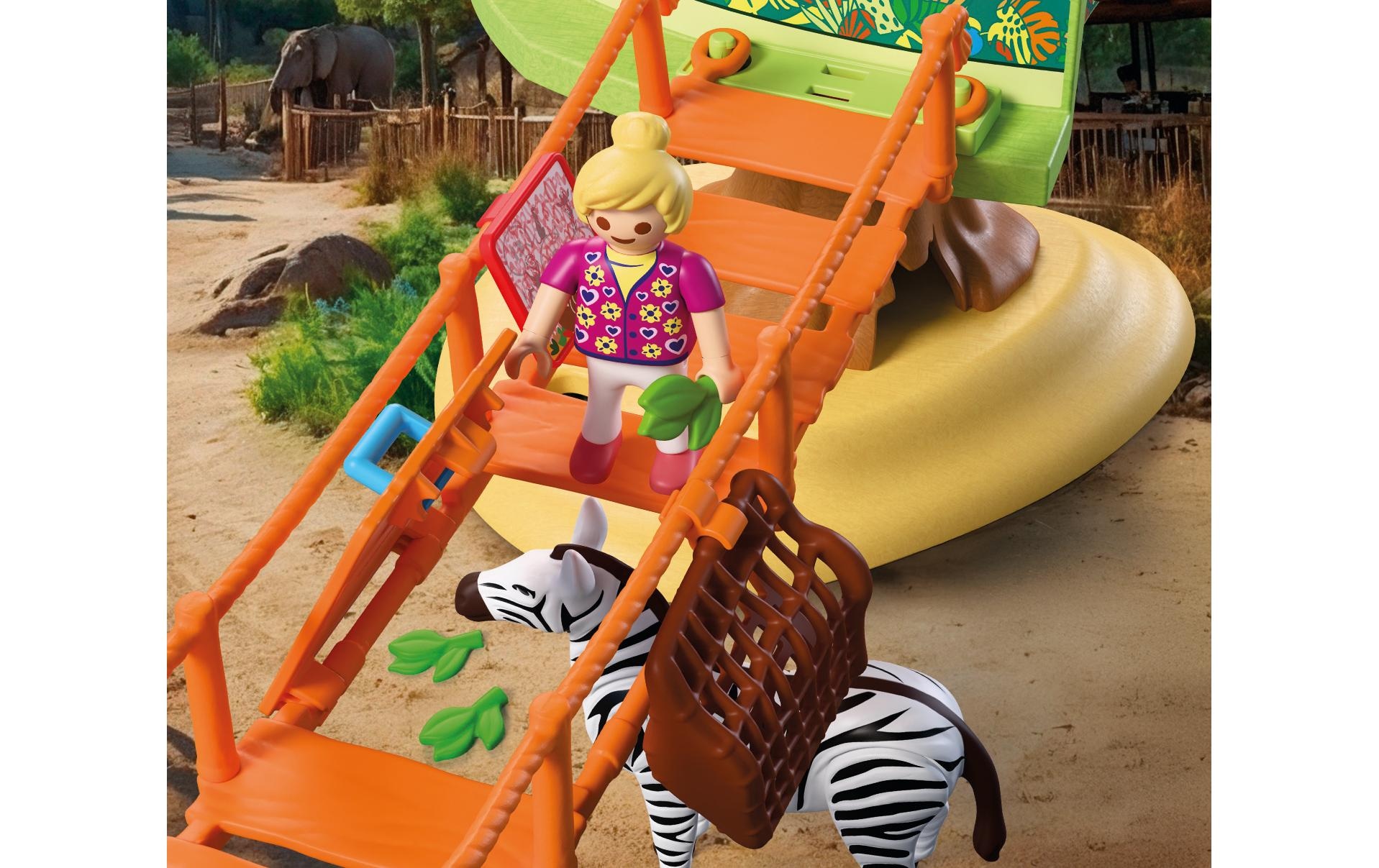 Playmobil® Konstruktions-Spielset »Zoo: Wildnis-Kletterpark (72070), Animals & Friends« Made in Europe
