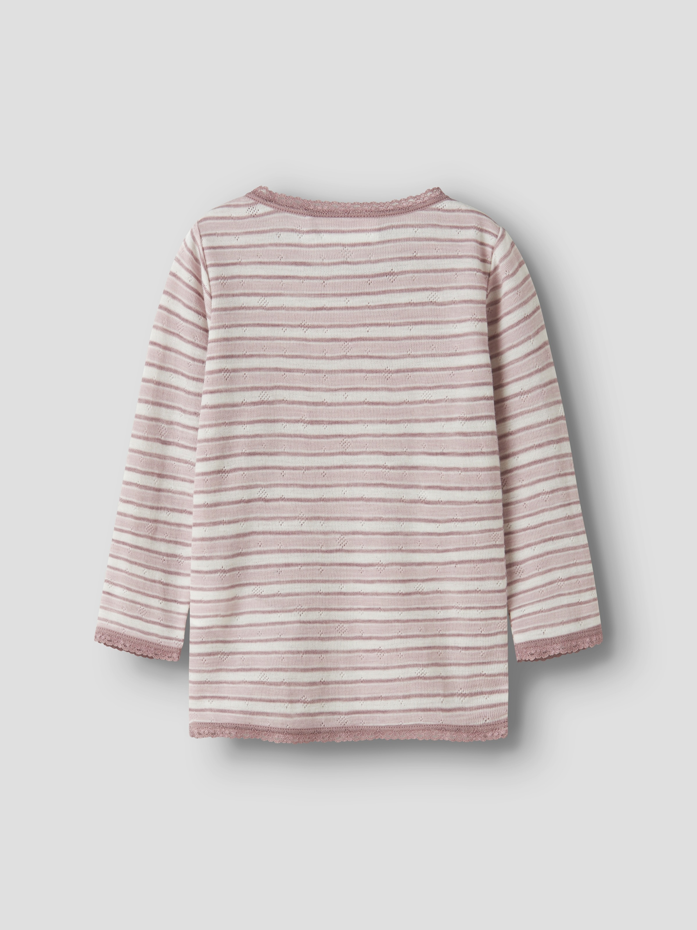 Name It T-shirt à manches longues »NMFWANG WOOL NEEDLE LS TOP NOOS« Laine, coupe régulière