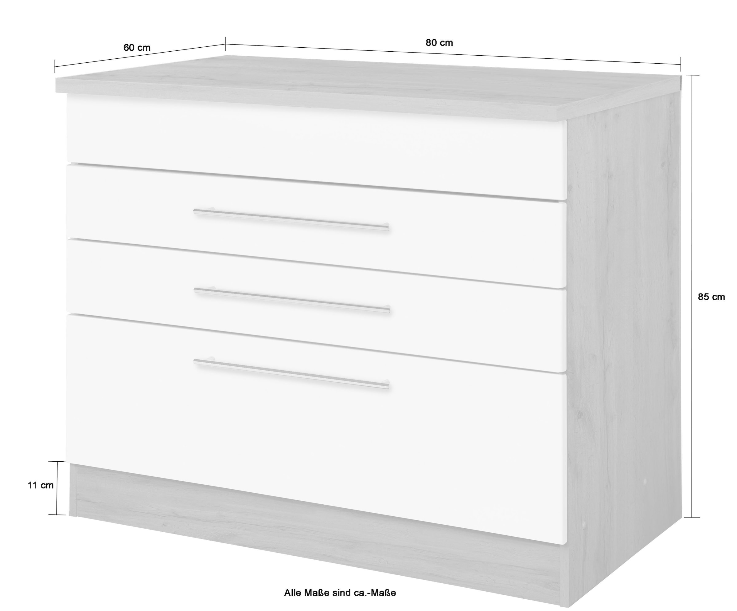 KOCHSTATION »KS-Wien« Largeur 80 cm, adapté pour plaque de cuisson autonome
