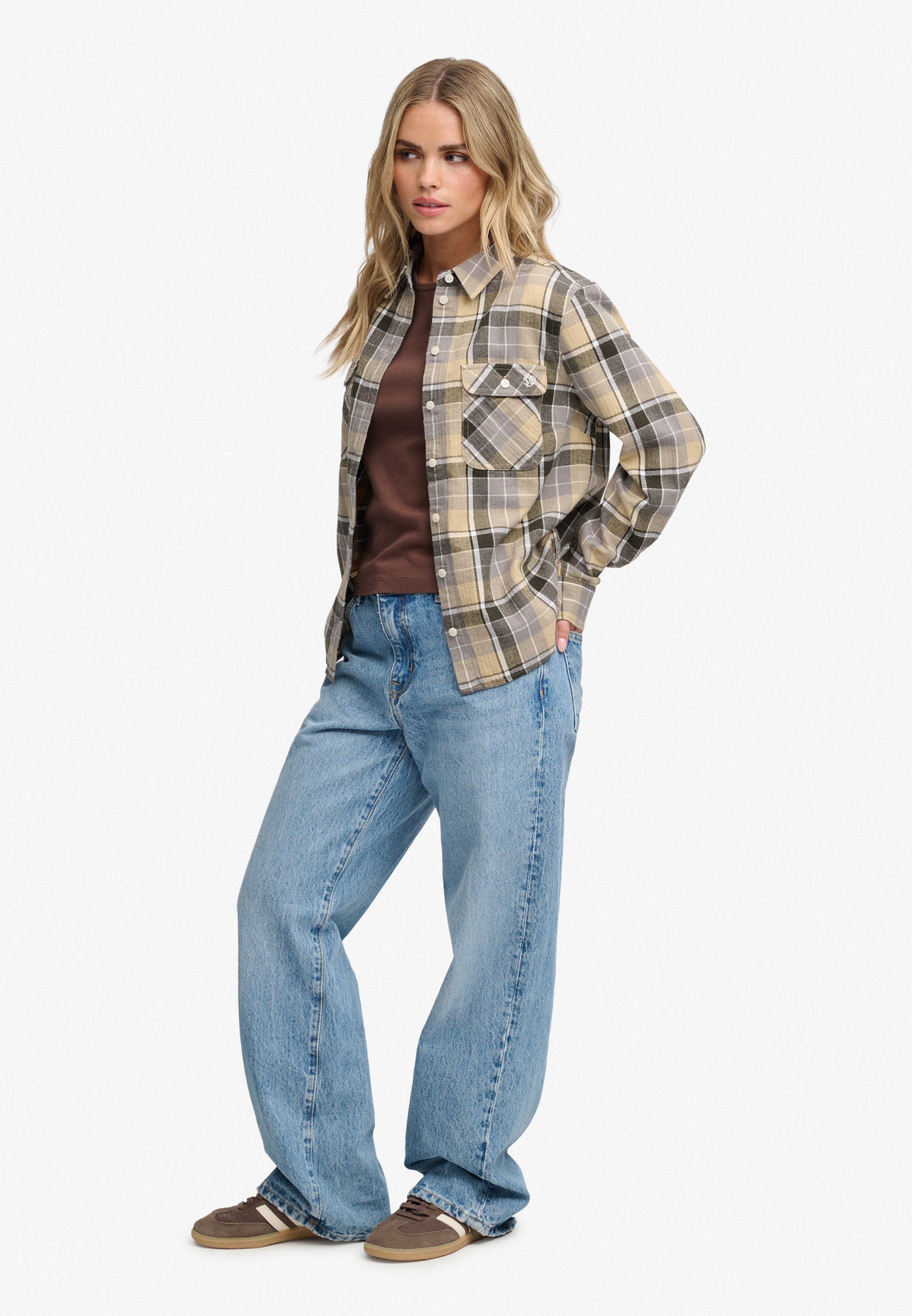 Superdry Blouse à carreaux »LUMBERJACK CHECK FLANNEL SHIRT« coton, coupe décontractée, en flanelle douce
