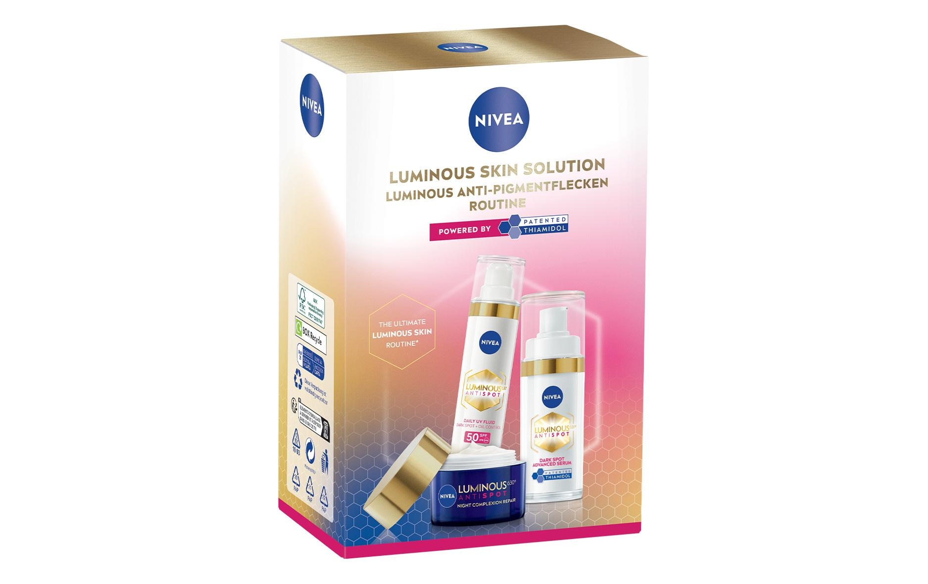 Nivea Gesichtspflege-Set »NIVEA LUMINOUS630® Anti-Pigmenflecken Routine Set«