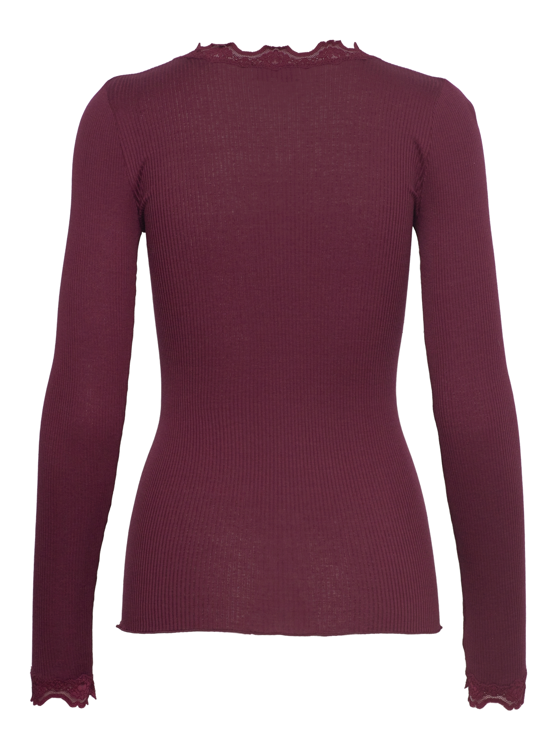 rosemunde T-shirt à manches longues »Babette silk shirt mit Seide« manches longues, avec dentelle, féminin, confortable, mélange de soie