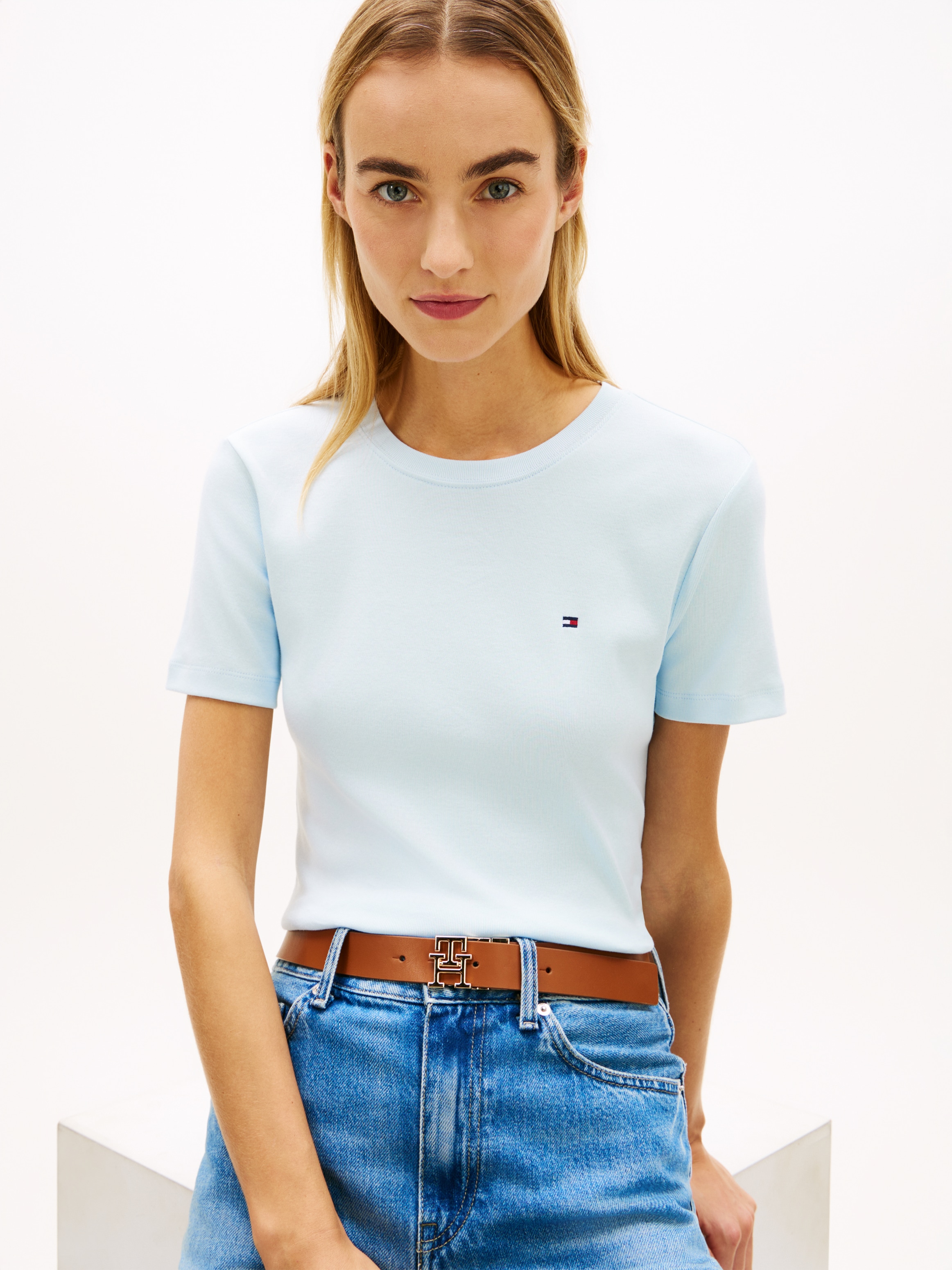 Tommy Hilfiger T-Shirt »SLIM CODY C-NK« Baumwolle, slim fit