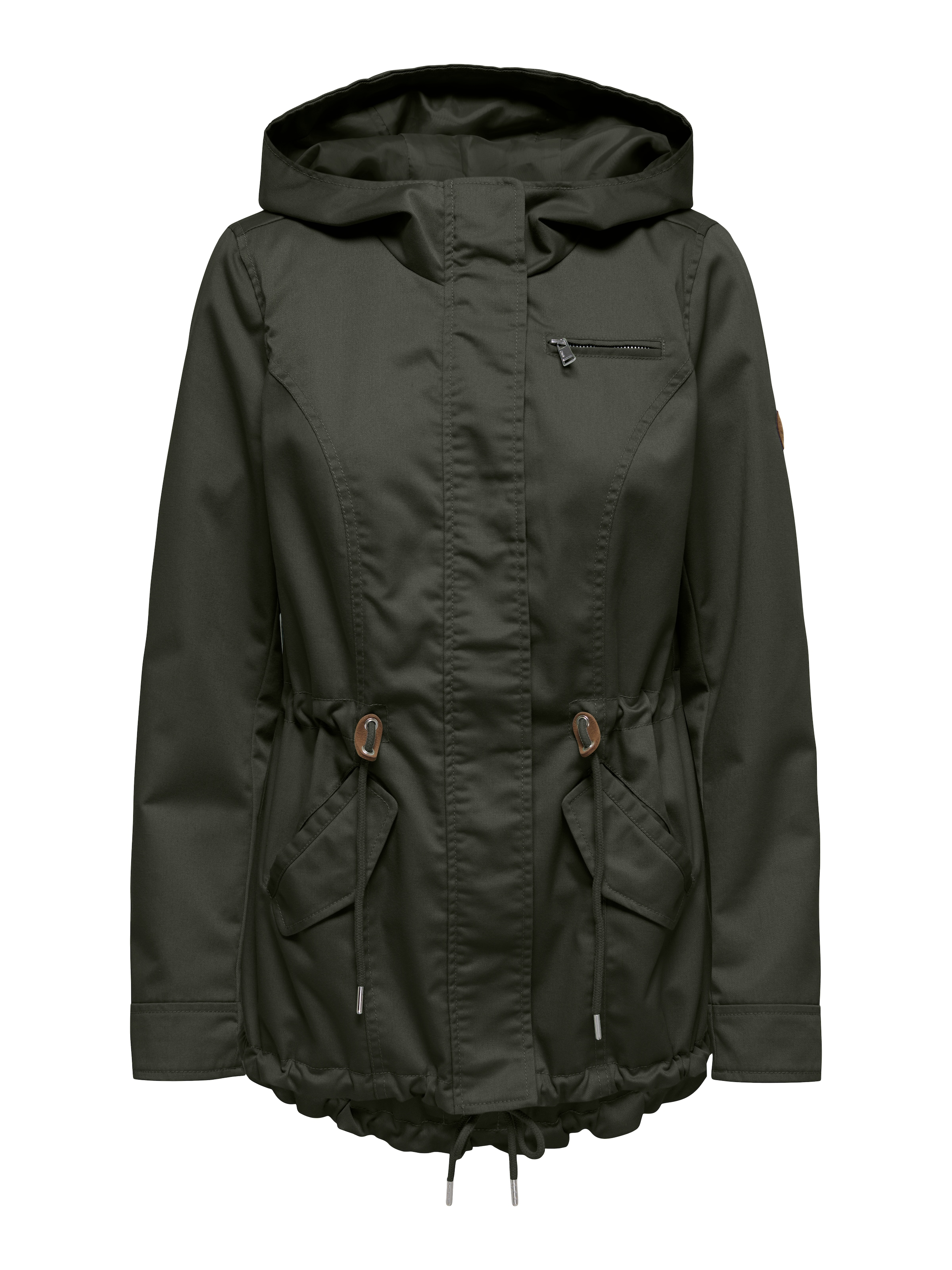 ONLY Parka »ONLLORCA LIFE CANVAS PARKA CC OTW« avec capuche avec cordon de serrage à la taille