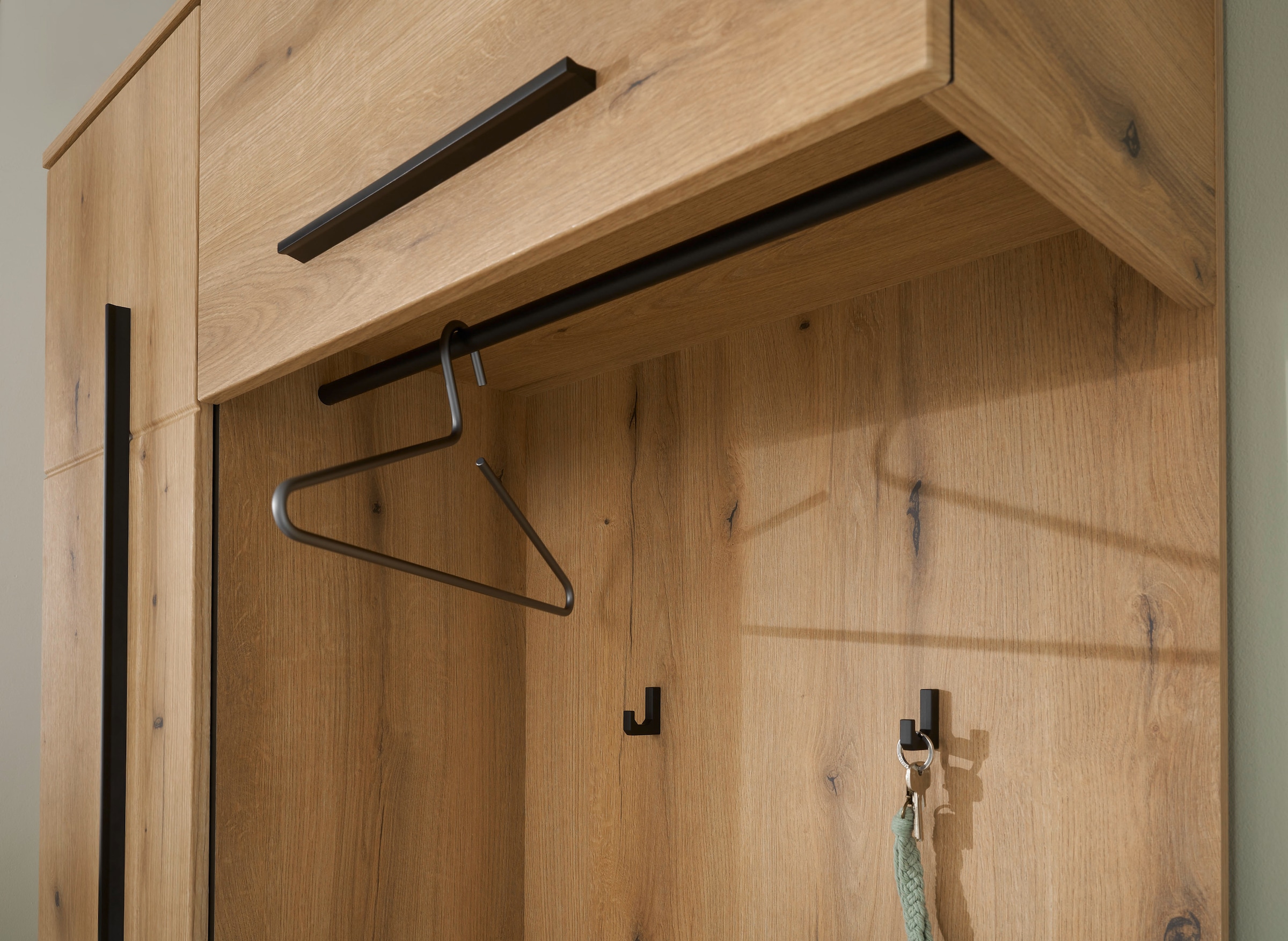 Home affaire Vestiaire compact »Cantara Flurgarderobe, modern, 2 Farben, 111 cm breit« vielseitig einsetzbar, unterschiedliche Stauraummöglichkeiten