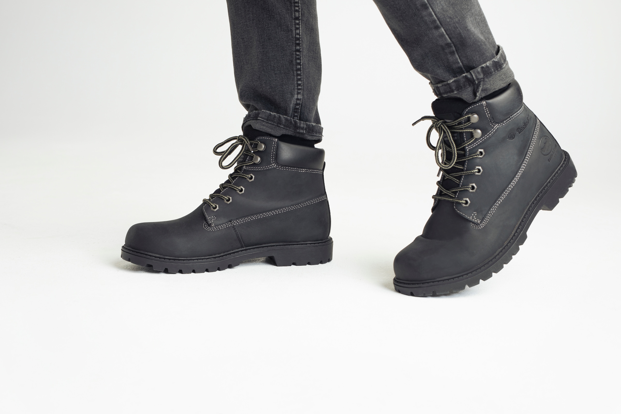 Dockers by Gerli Bottes d'hiver  worker boots, bottines à lacets avec talon bloc