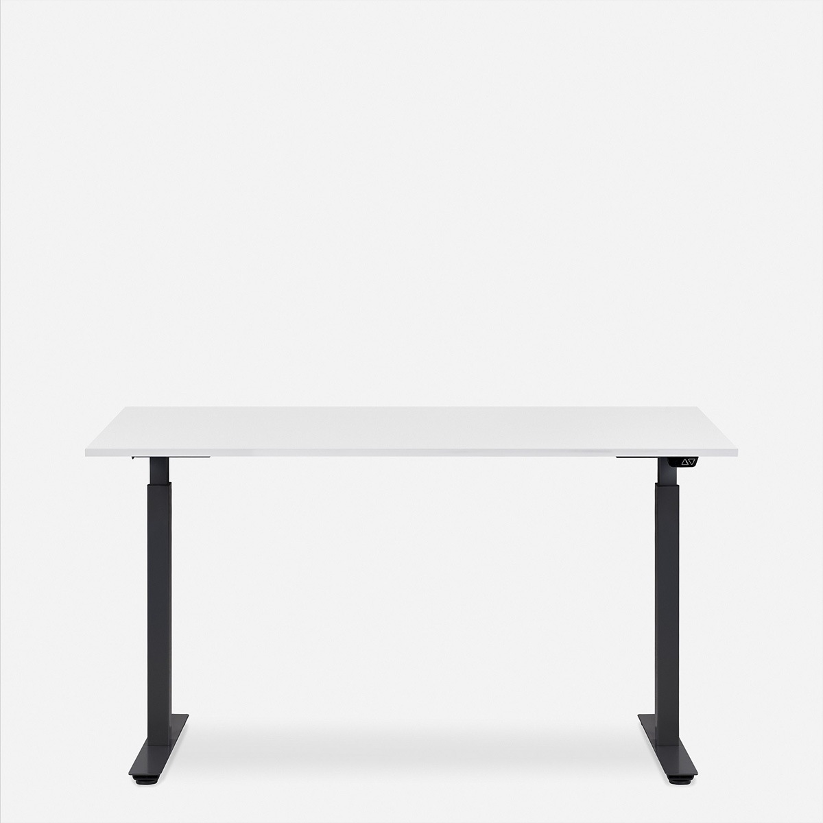   »WRK21 Schreibtisch Smart 180 x 80 cm, Höhenverstellbar, Weiss Uni / Schwarz« ()