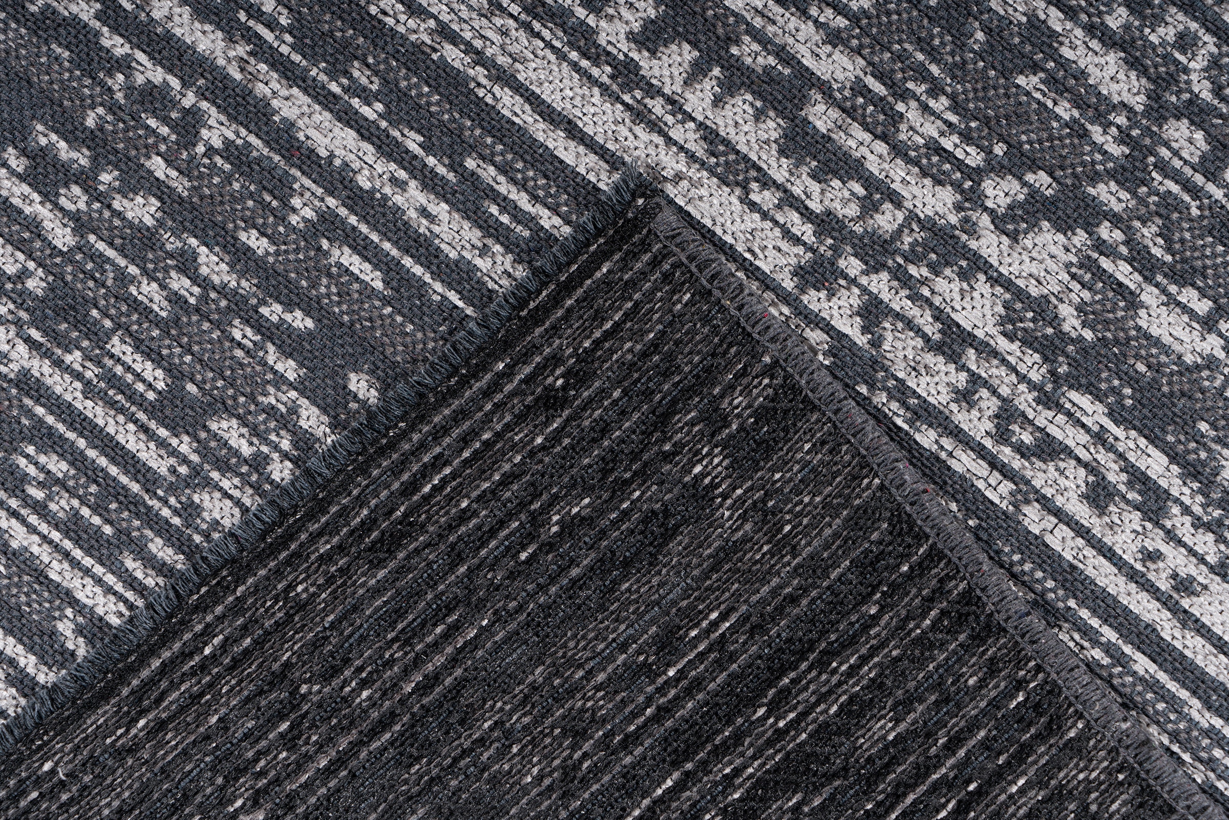 Kayoom Teppich »Kalea 125« rechteckig 8 mm Höhe Flachgewebeteppich mit Relief-Design, Used-Look, moderne Farben