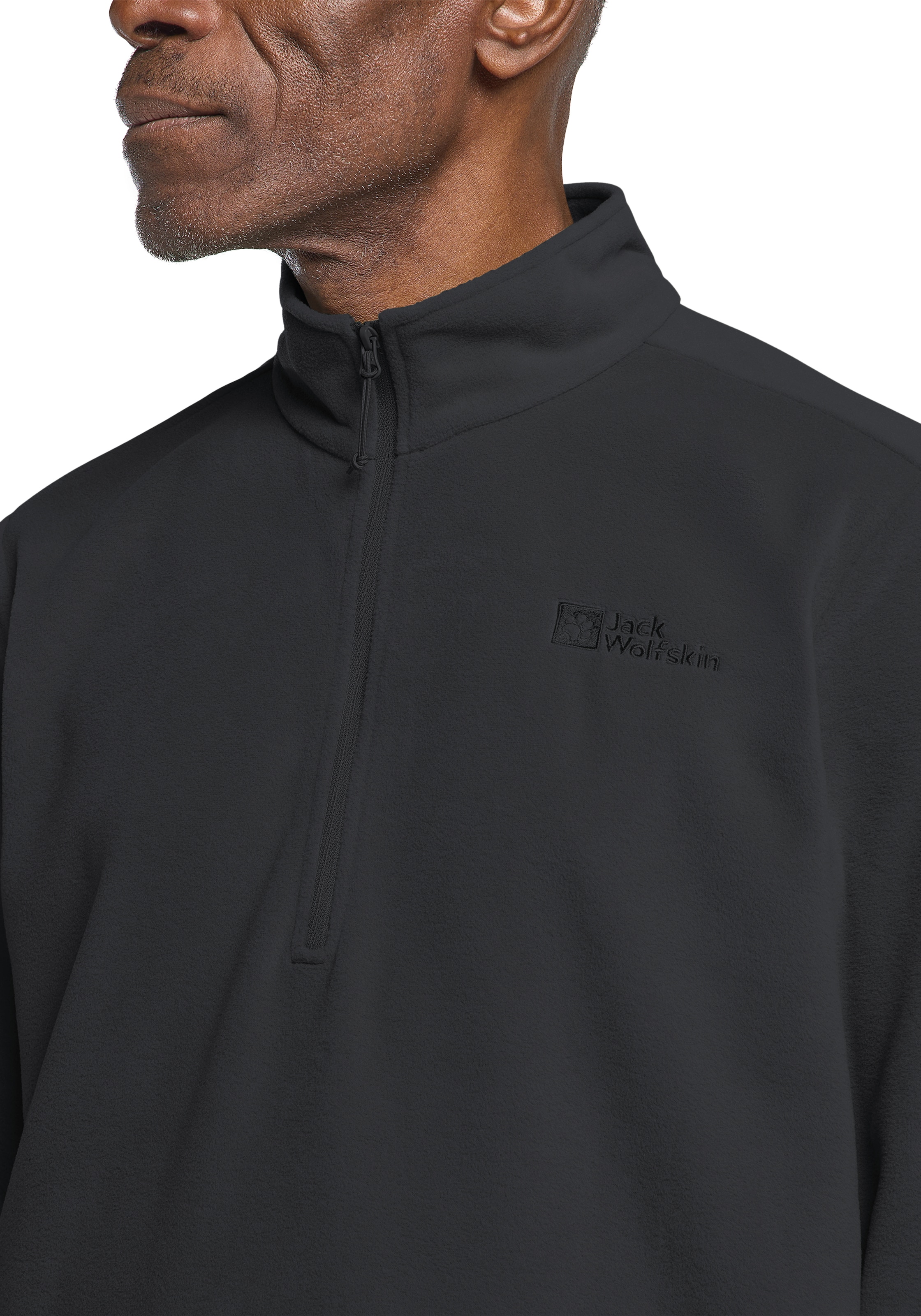 Jack Wolfskin Fleecepullover »TAUNUS HZ M«, für Wandern und Trekking, mit Stehkragen, mit halbem Reissverschluss
