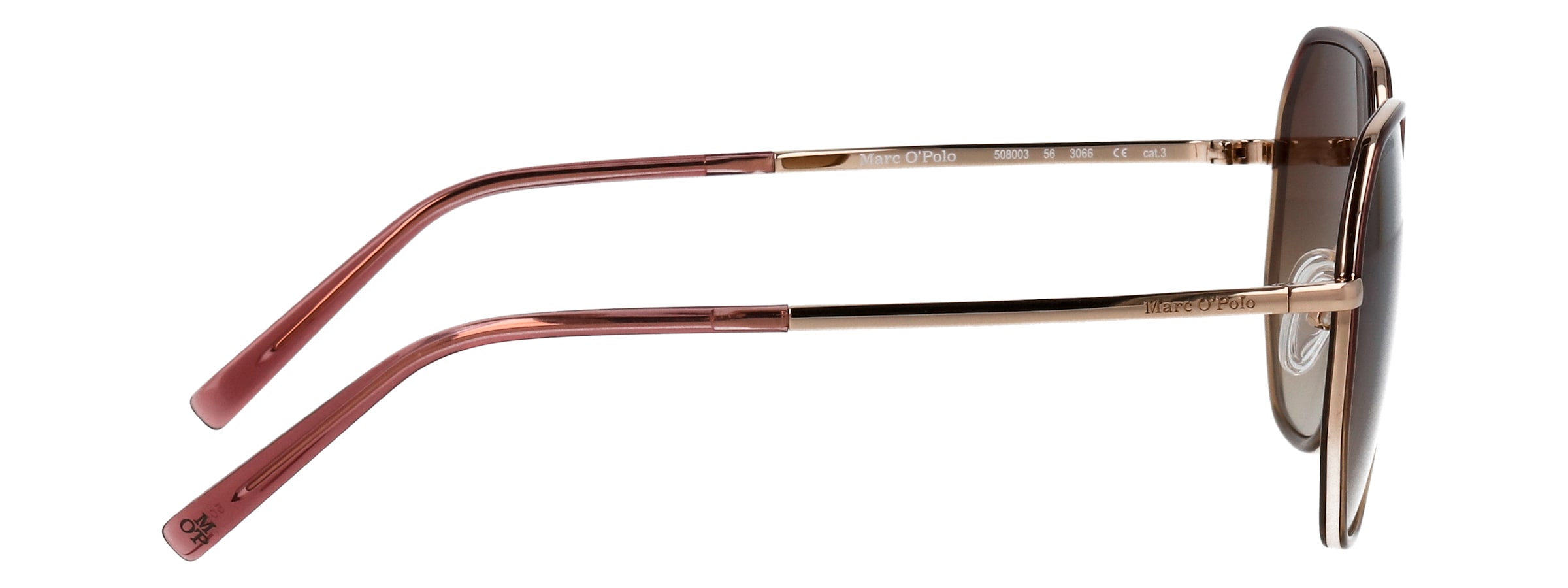 Marc O'Polo Sonnenbrille »Modell 508003« Form Hexagon, Logoschriftzug auf Bügel, Kombifassung