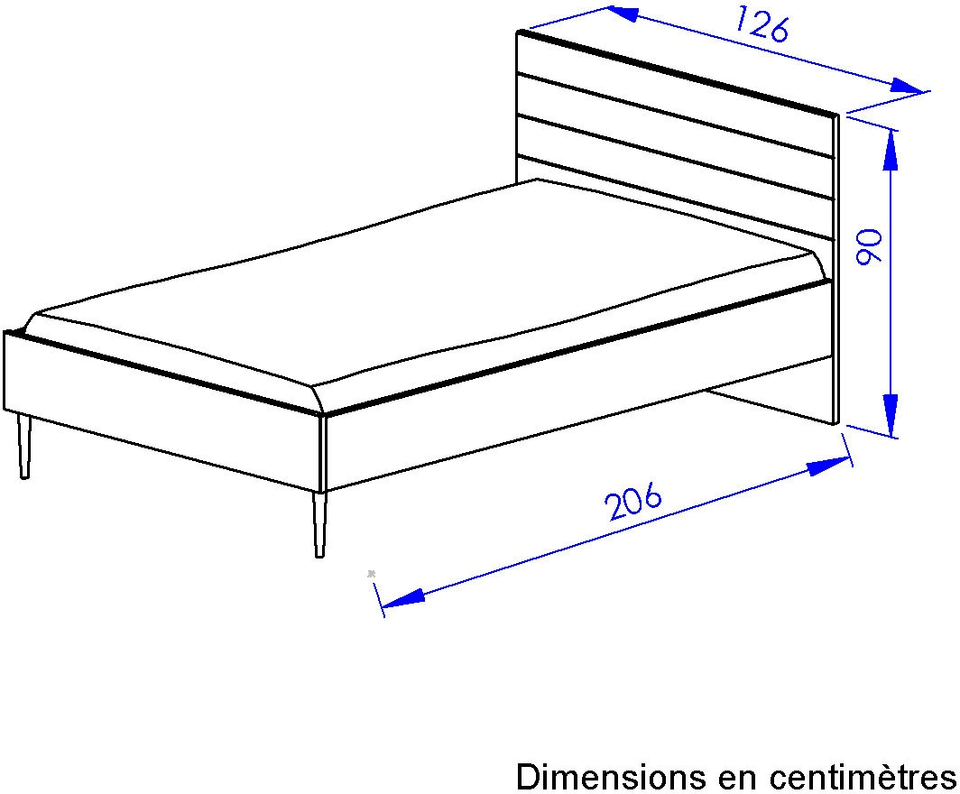 Gami Kinderbett »Bett 120 bzw. 140 bzw. 160 / 200« 1 Stk. tlg.