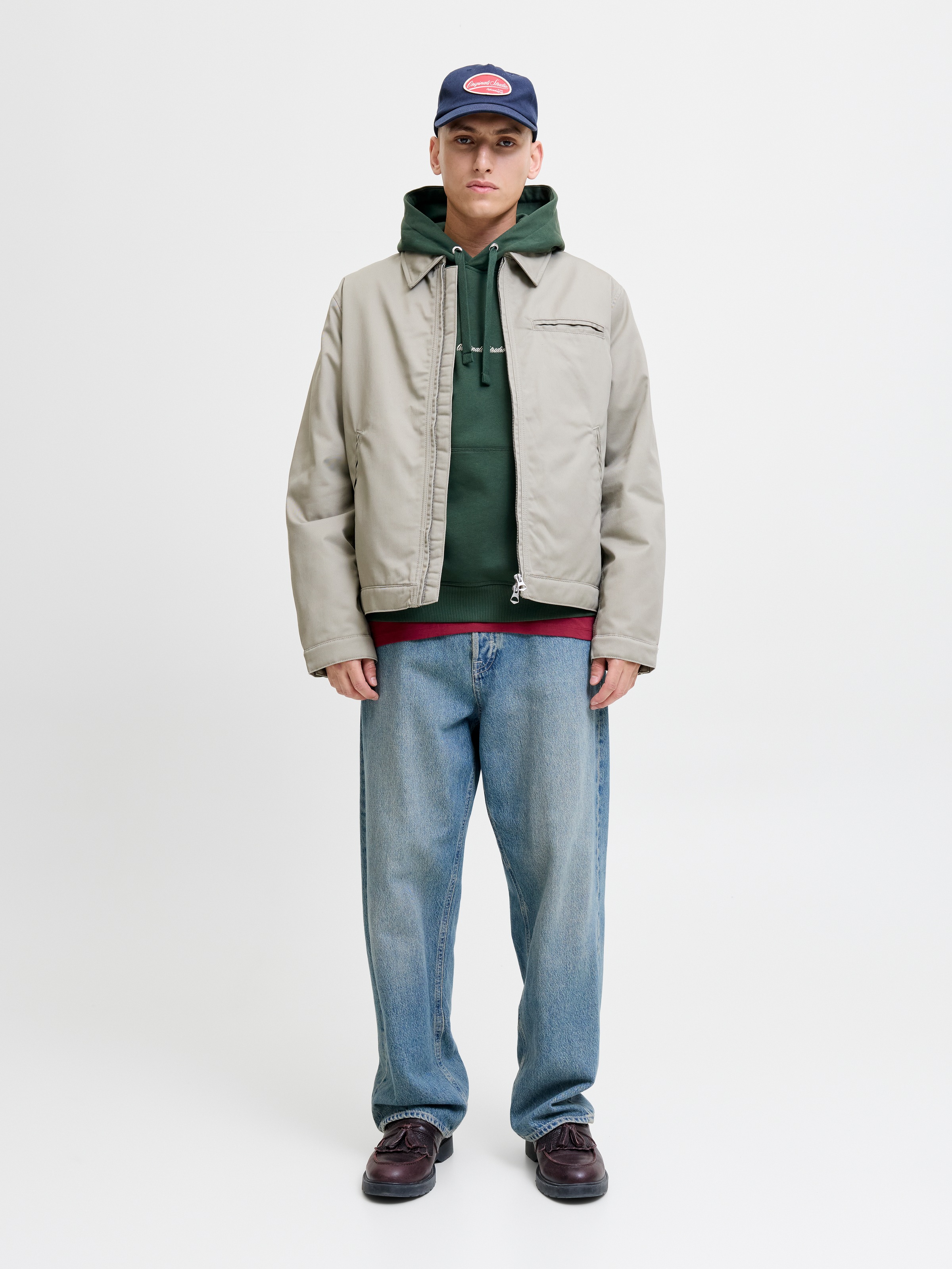 Jack & Jones Sweat à capuche »JORNORREBRO EMB SWEAT HOOD NOOS«, avec impression logo
