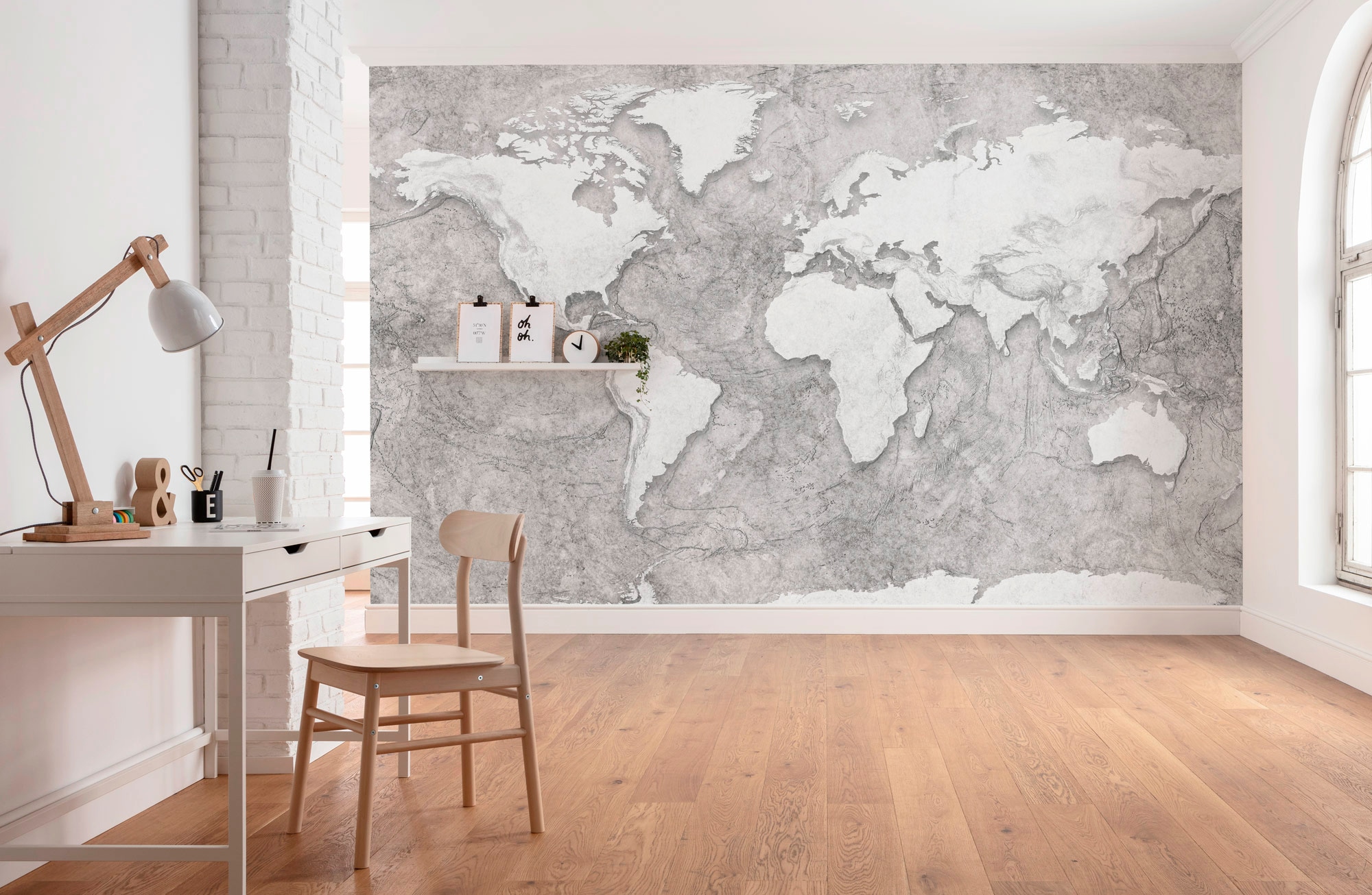Komar Papier peint intissé »Digitaldruck Vlies -  World Relief - Grösse 350 x 250 cm« imprimé Wohnzimmer, Schlafzimmer