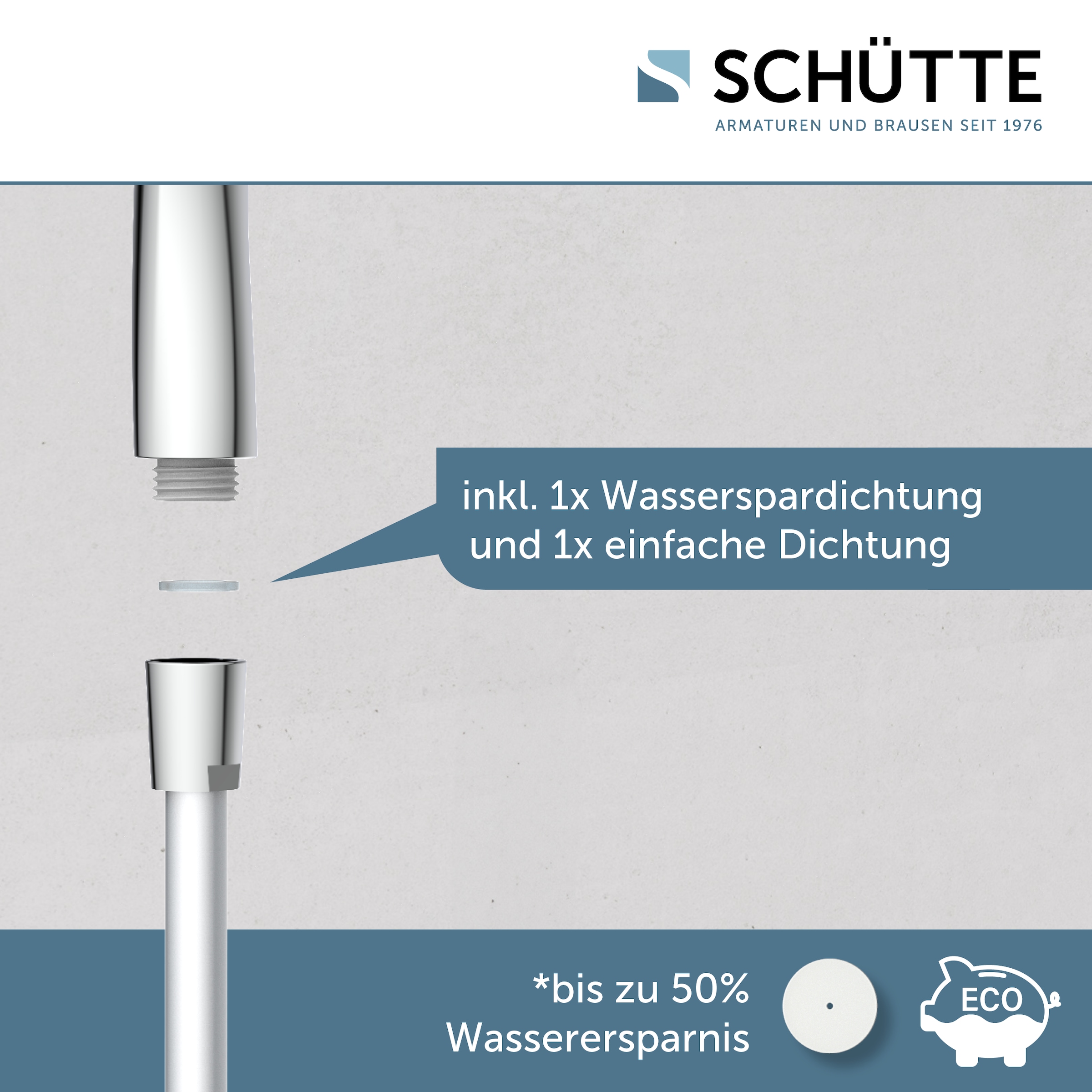 Schütte Handbrause »CAPRI« Duschbrause, 3-fach verstellbar, Antikalk, wassersparend