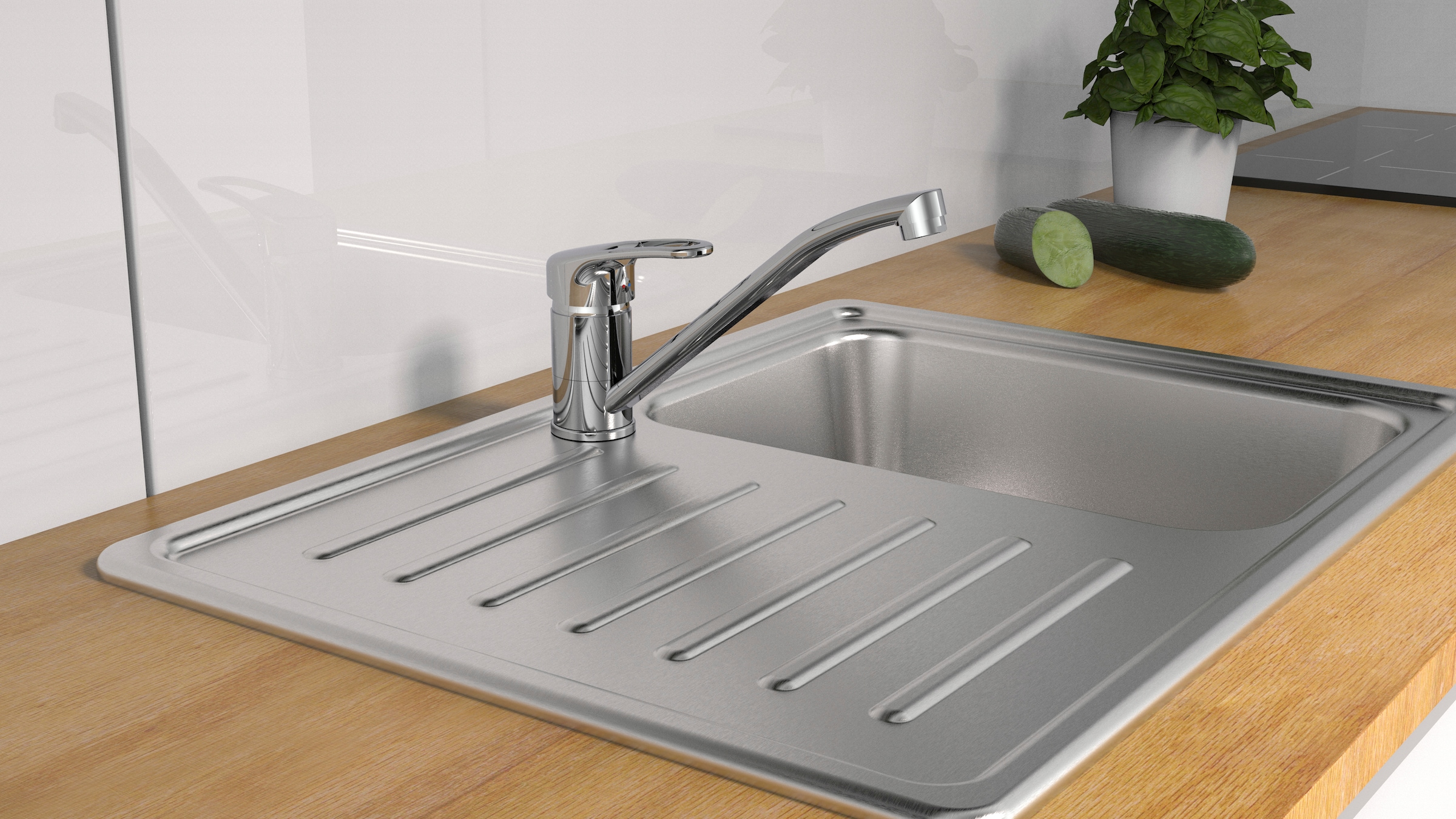 Schütte Spültischarmatur »DANTE« 360° schwenkbarer Wasserhahn, Mischbatterie, Spültischarmatur in Chrom