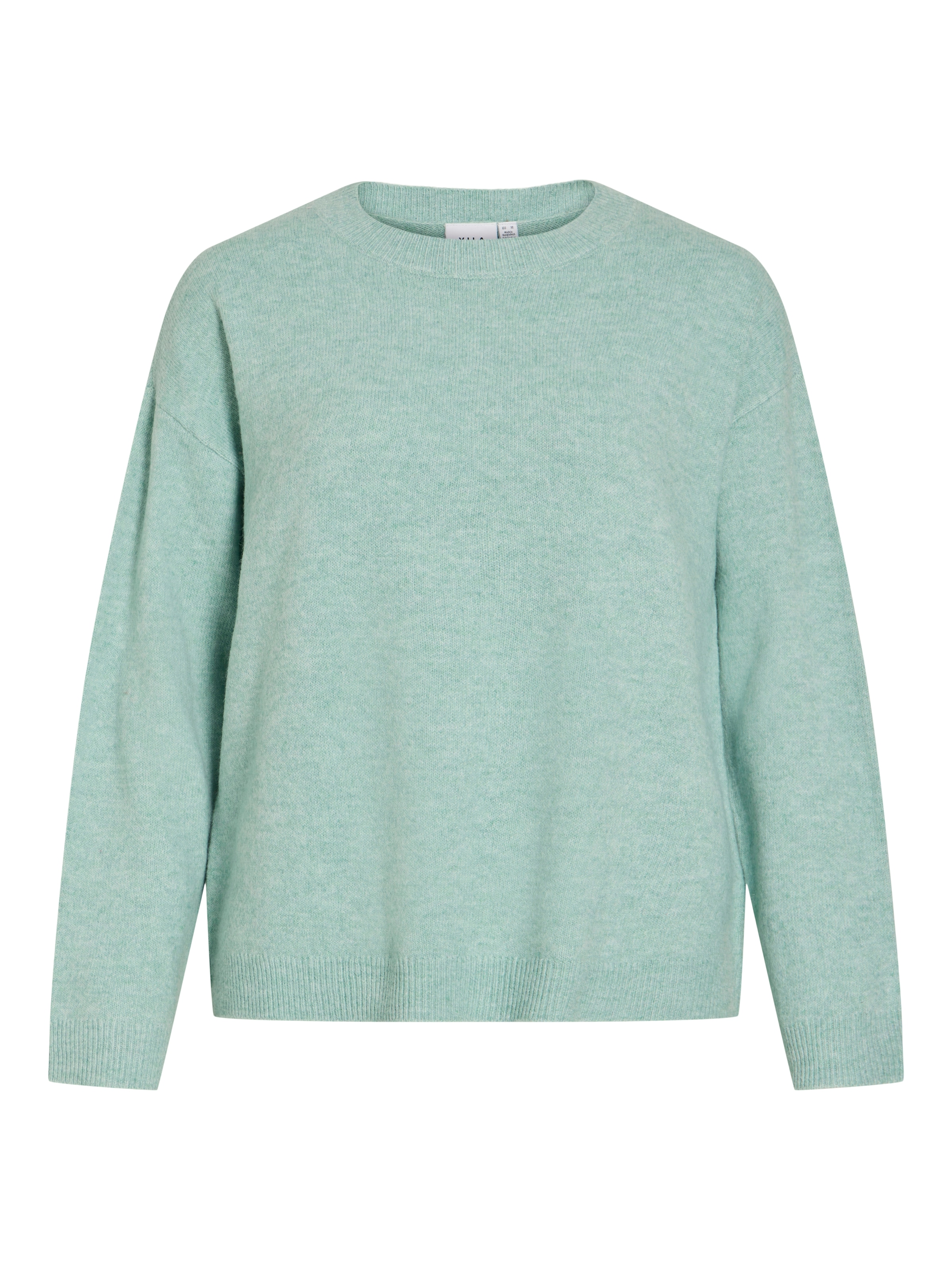 Vila Strickpullover »VILIGA L/S O-NECK KNIT TOP - NOOS« Materialmix, relaxed fit