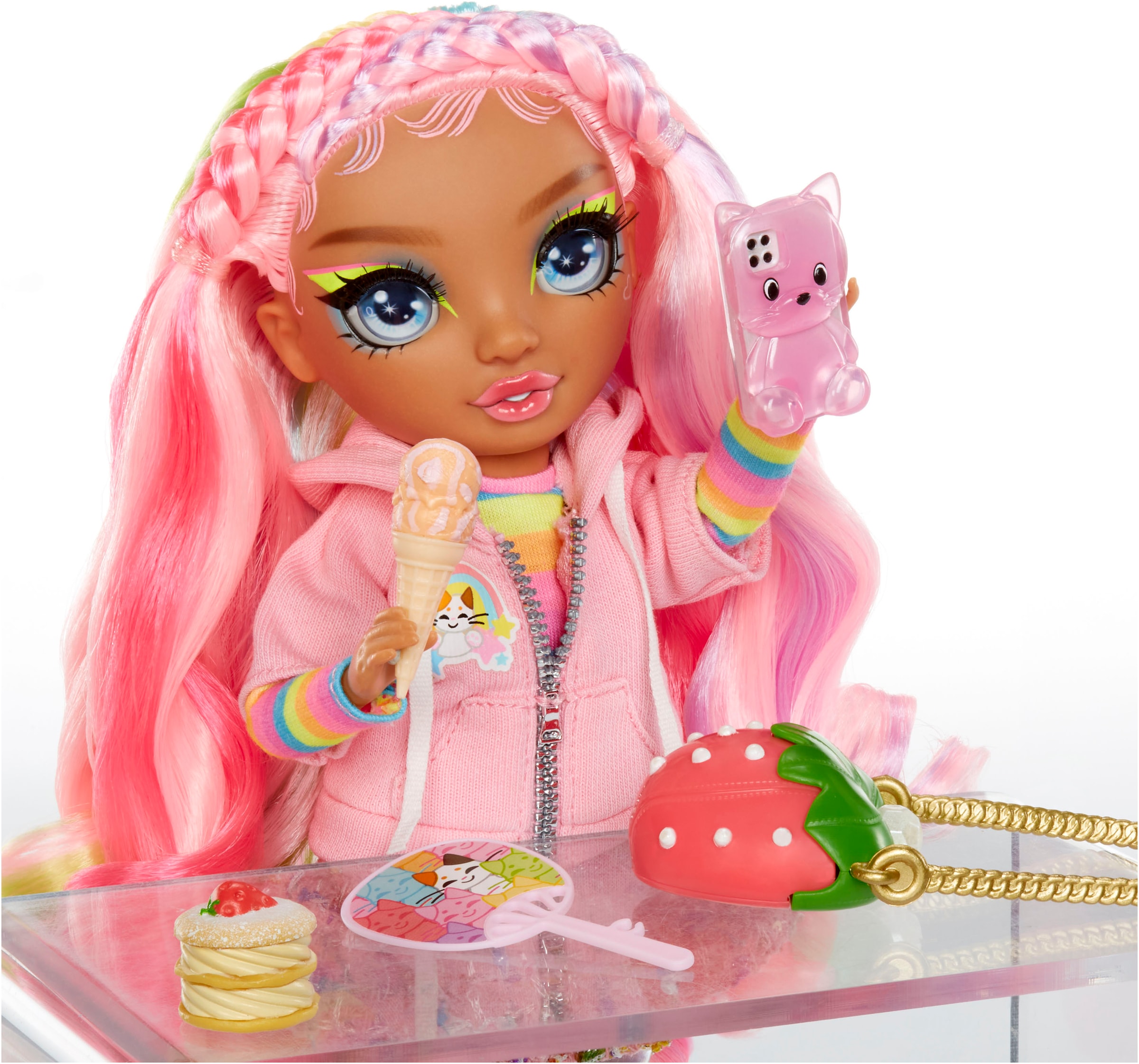 RAINBOW HIGH Anziehpuppe »Rainbow High Sparkle & Shine Fashion Dolls - ROSETTA (Pink)«