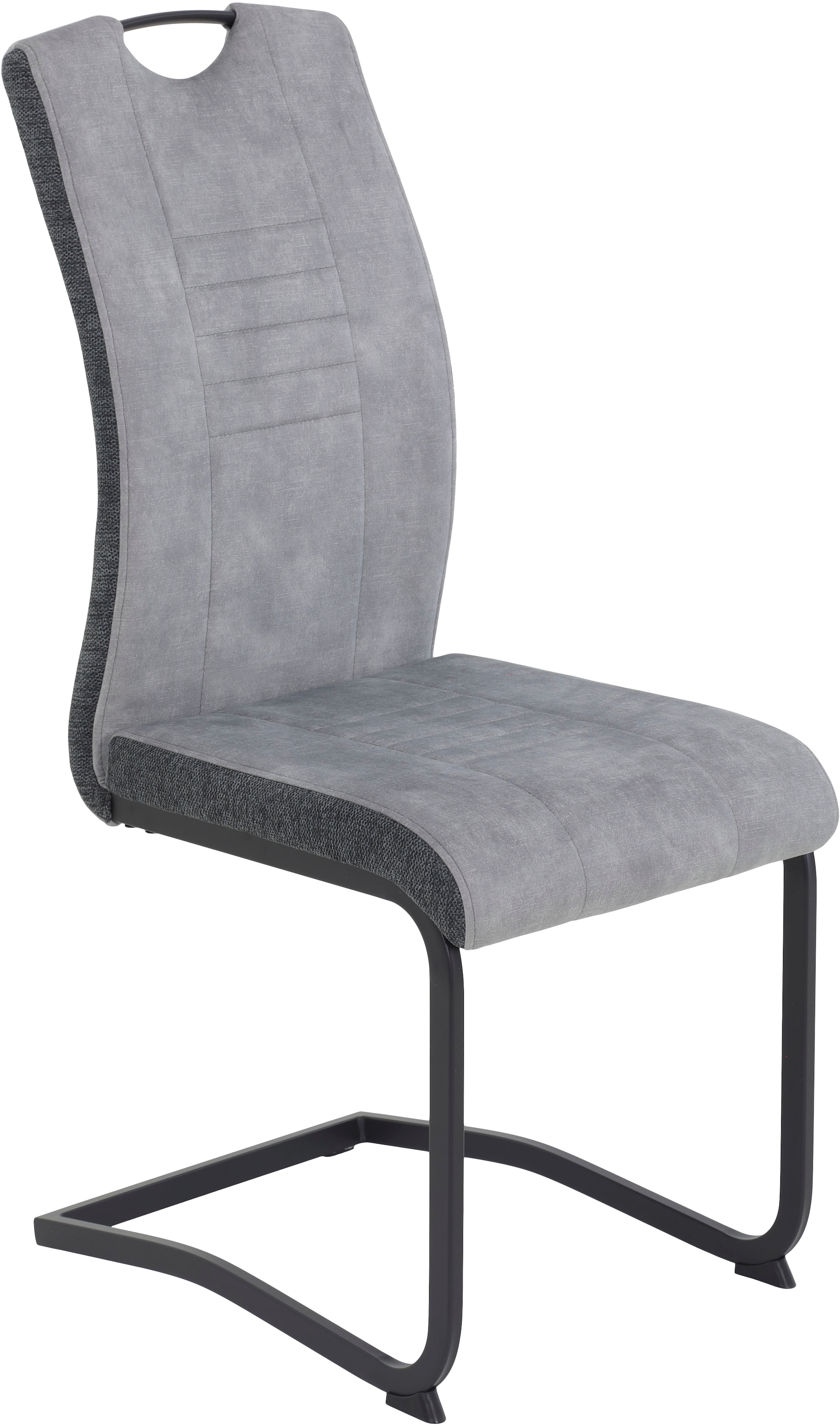 HELA Chaise cantilever »RIGA« (Set) 2 cuisFreischwinger,Vierkantrohrgestell,mit Griff,Stoffkombination