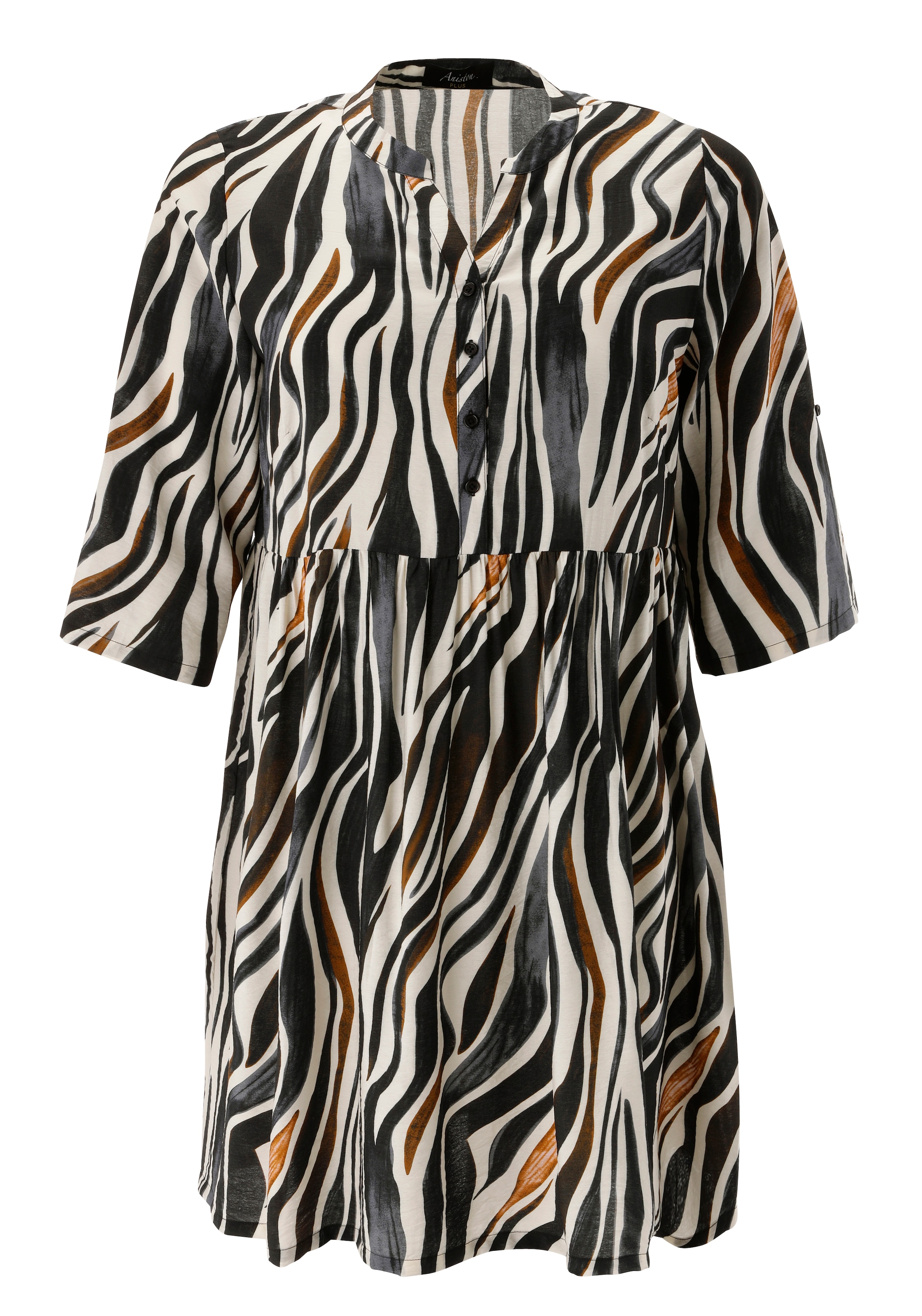 Aniston PLUS Tunikakleid im extravaganten Zebra-Print