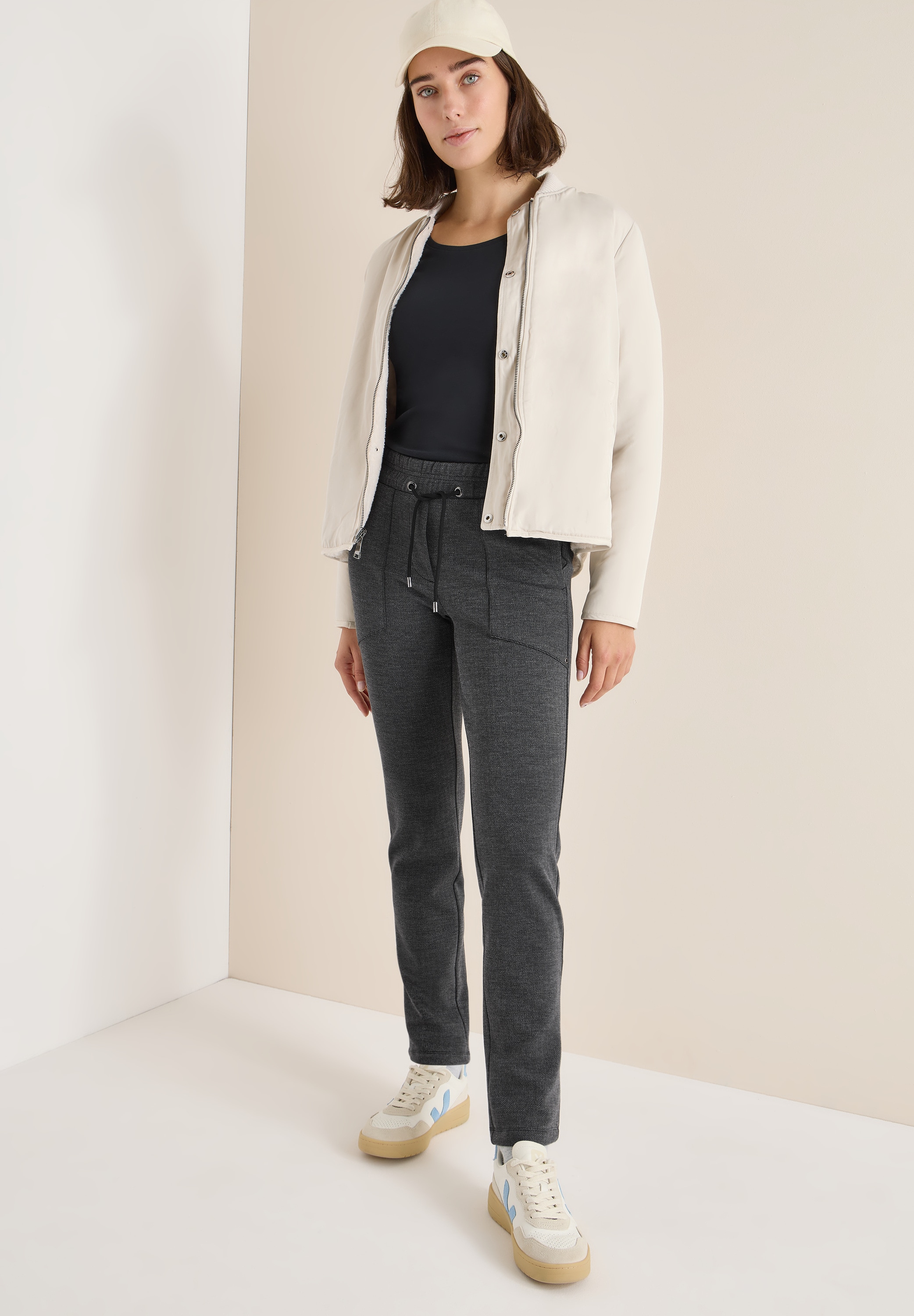 Cecil Pantalon en tissu »Style Tracey«  mit Gummibund und Kordelzug