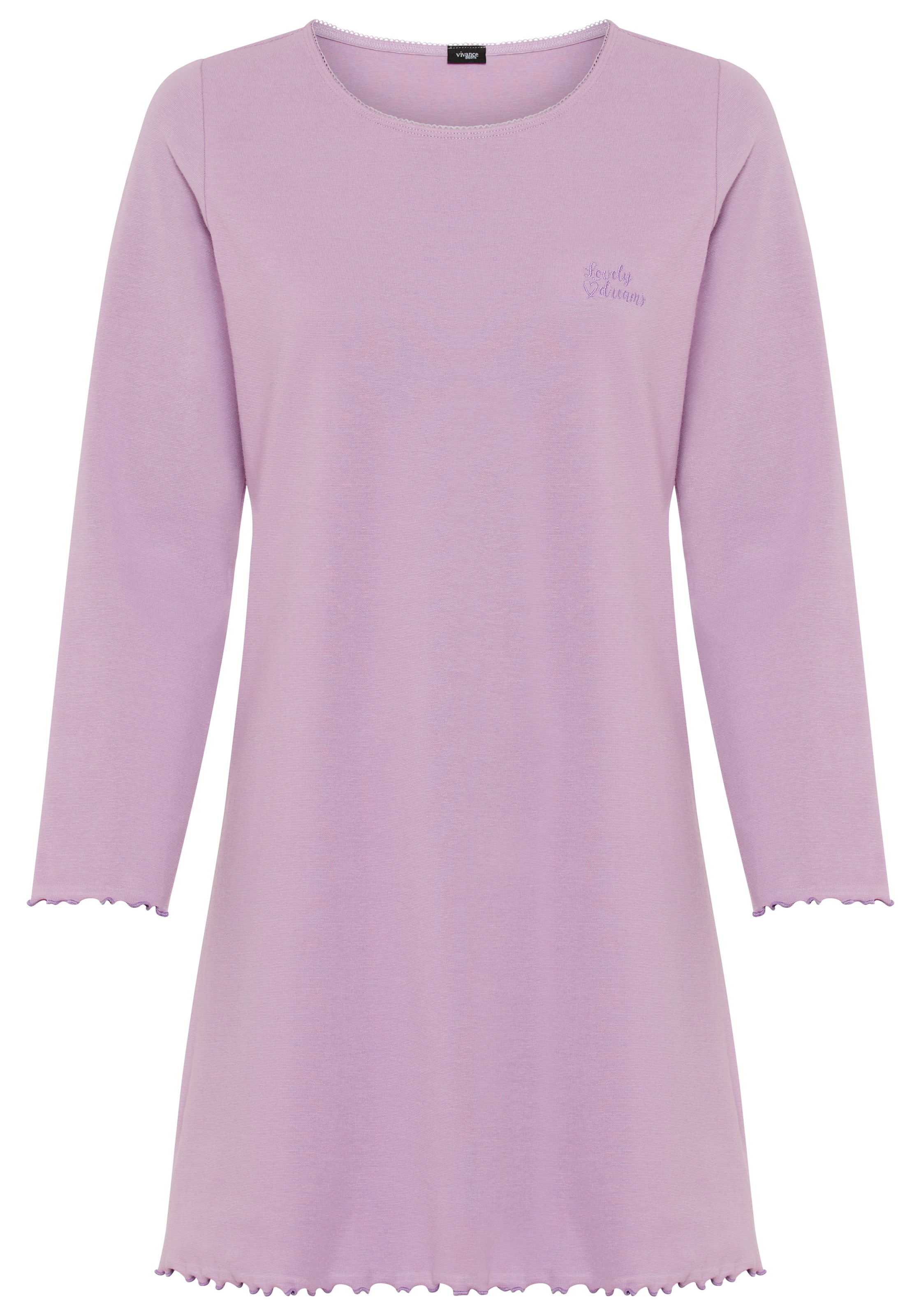 Vivance Dreams Chemise de nuit 1 pièce, 1 tlg. avec bords babylock