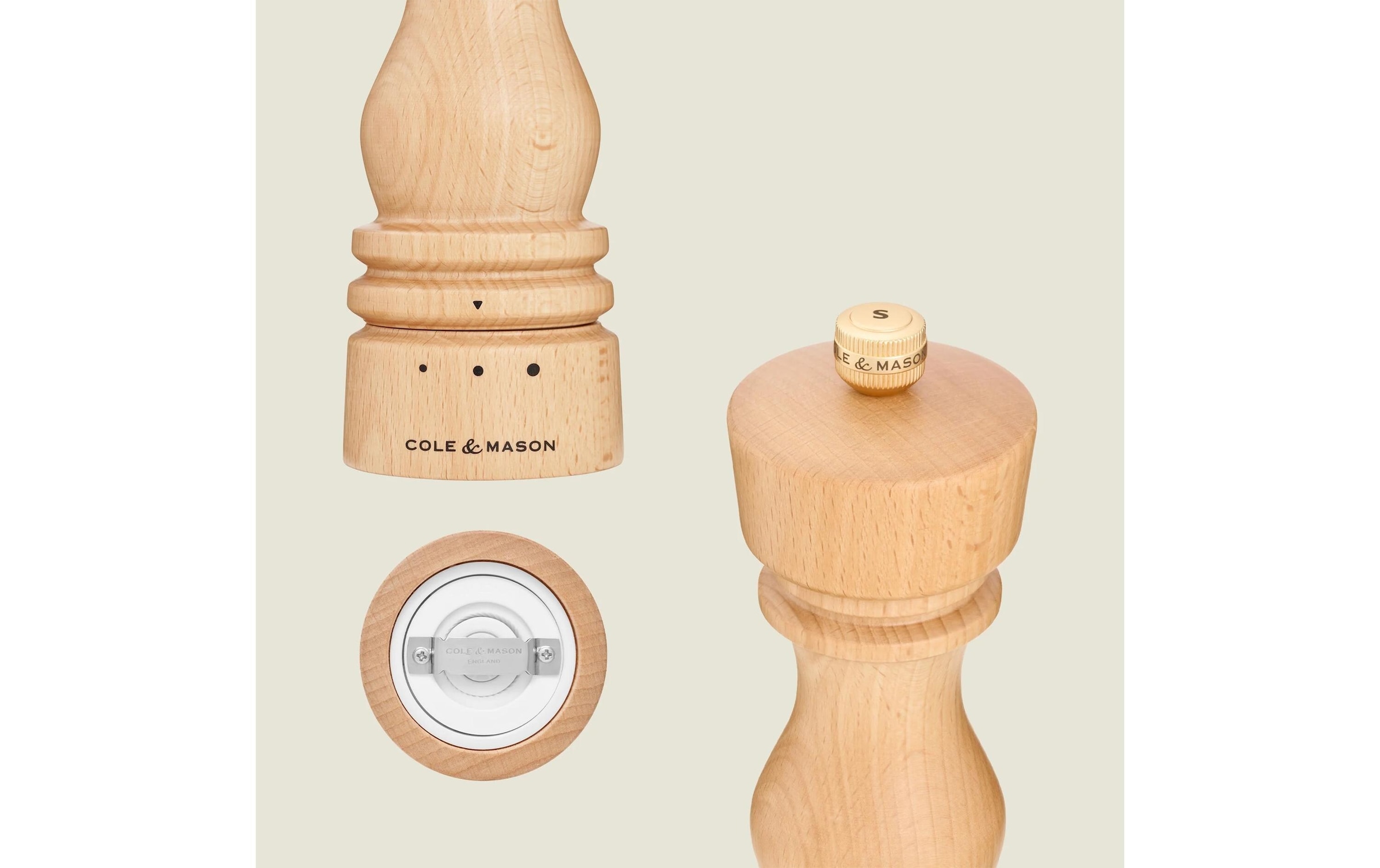 Cole & Mason Moulin à sel/poivre »London 2 x 18 cm«