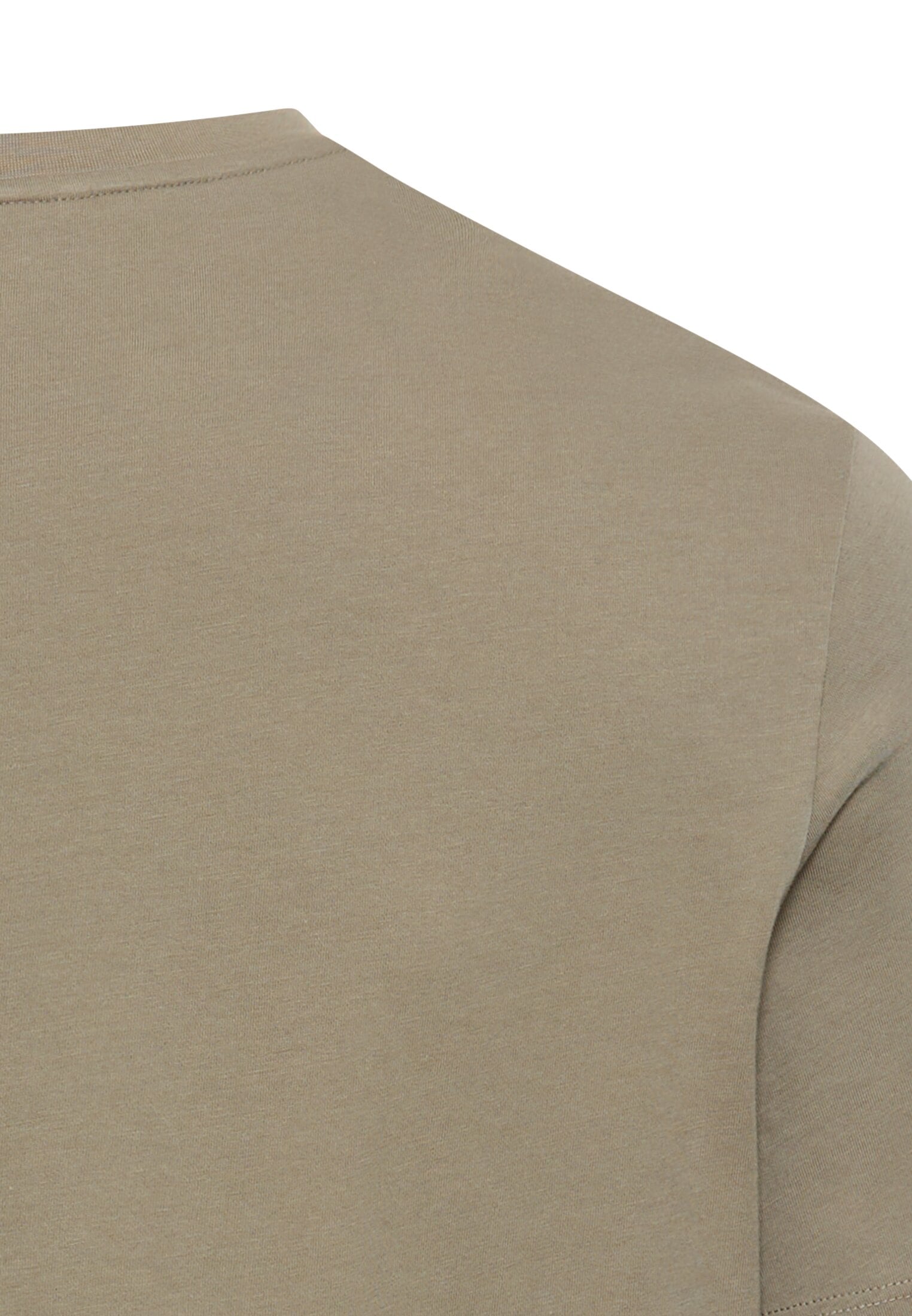camel active T-Shirt normale Passform, Kurzarm-Design, bedruckte Optik mit Logo-Print