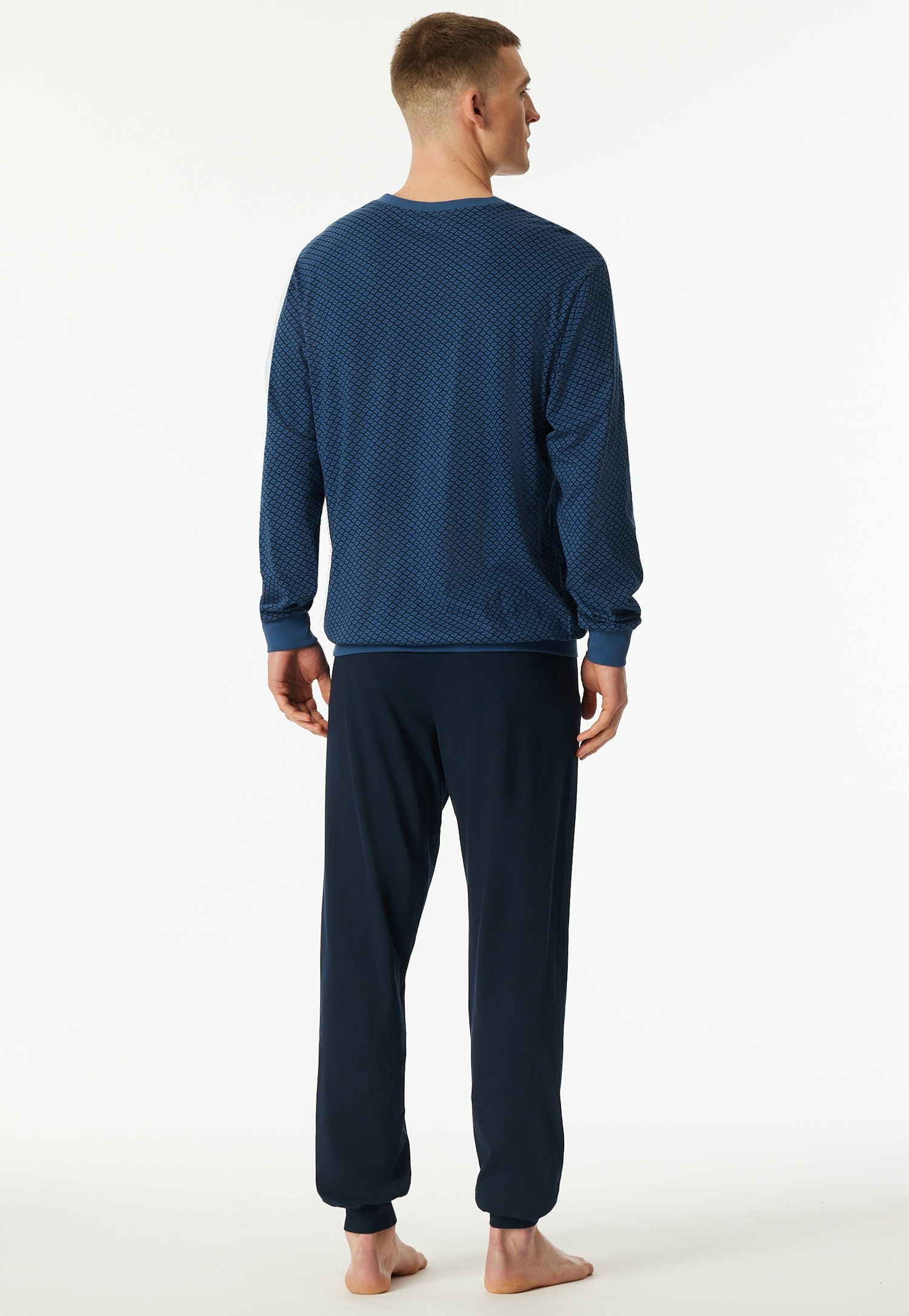 Schiesser Pyjama »Comfort Essentials« 2 pièces mit angenehmen Bündchen